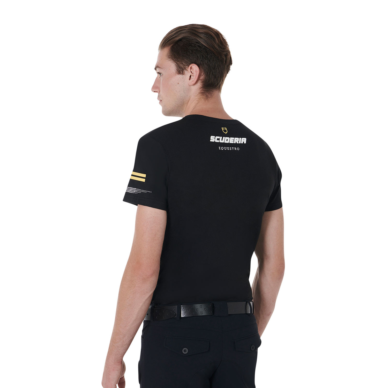Scuderia Herren-T-Shirt aus Stretch-Baumwolle