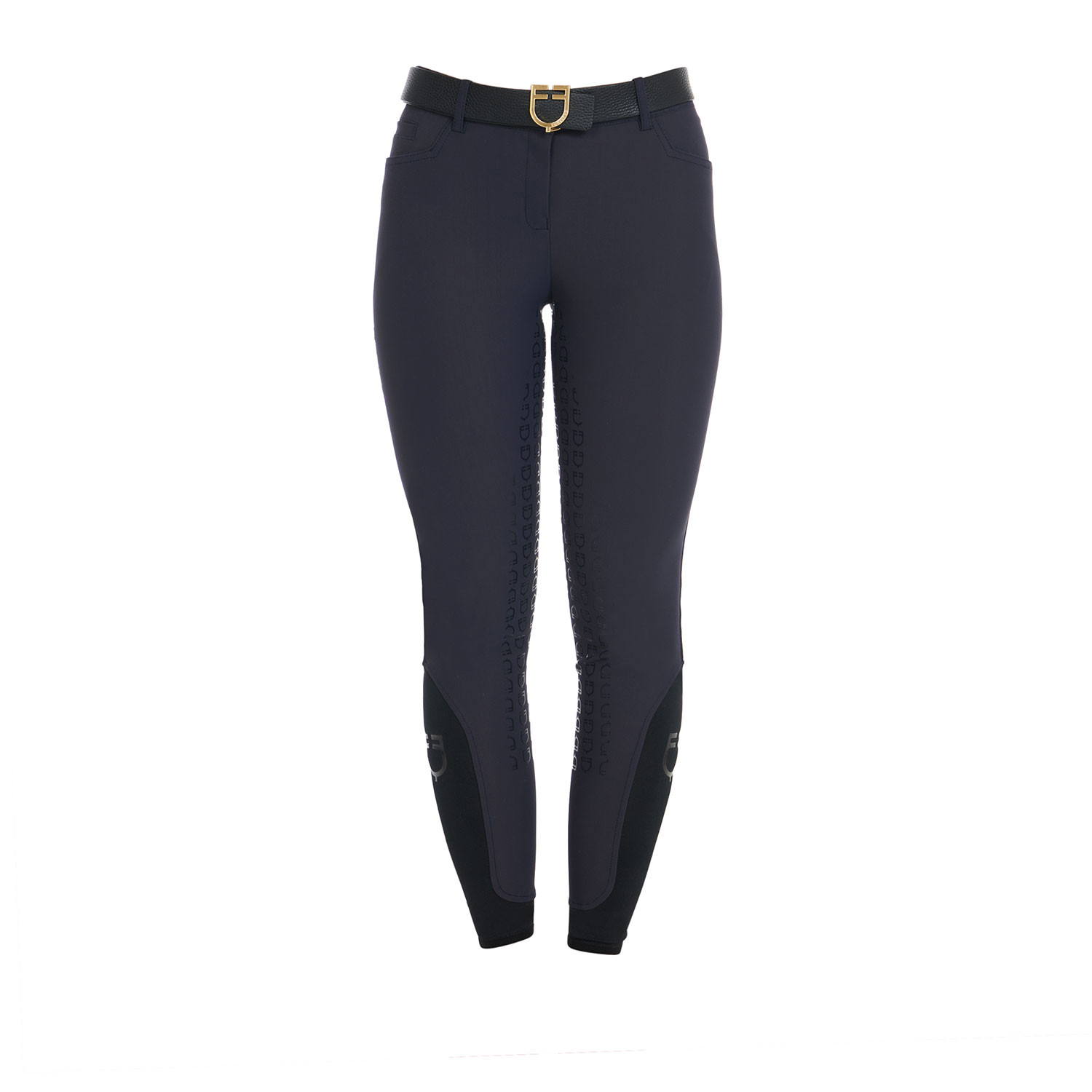 Damen-Vollbesatz-Reithose mit hohem Bund und Fleecefutter