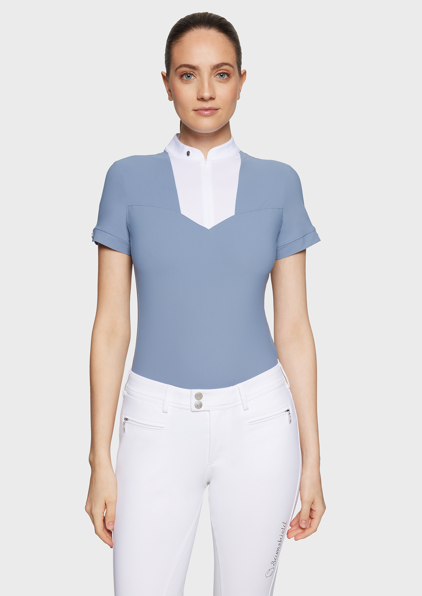 Turniershirt Damen Anne Gaelle in dusty blue