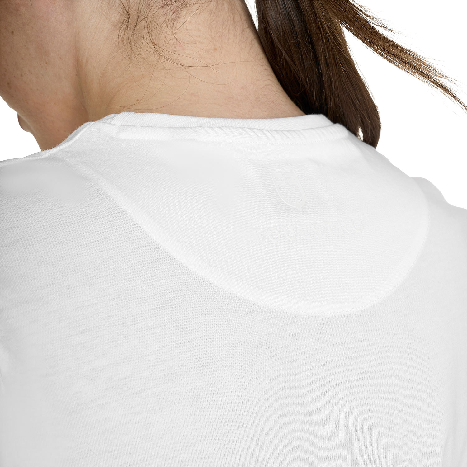 Basic T-Shirt mit tonalem Glanzlogo