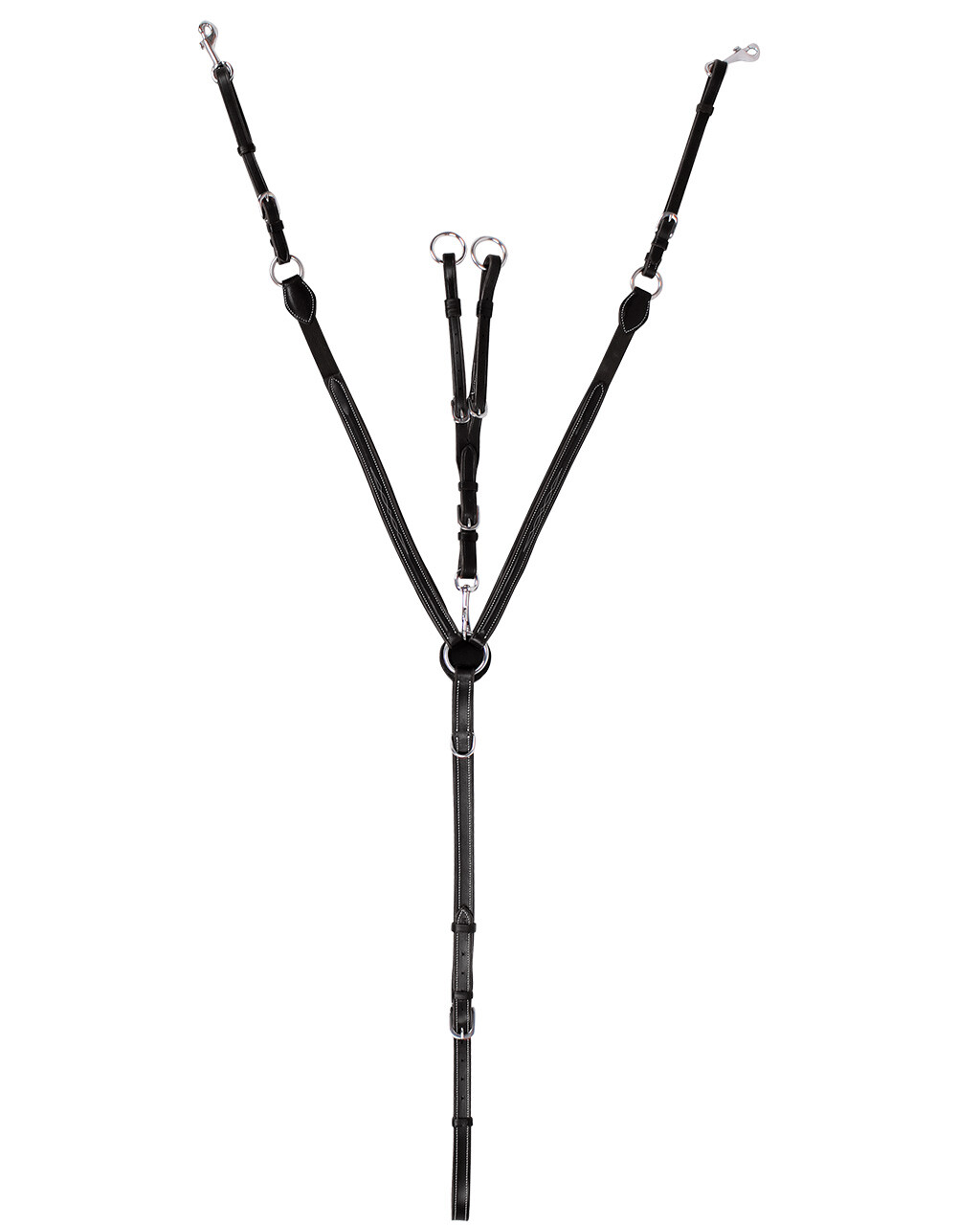 Front harness with luxury stitching
