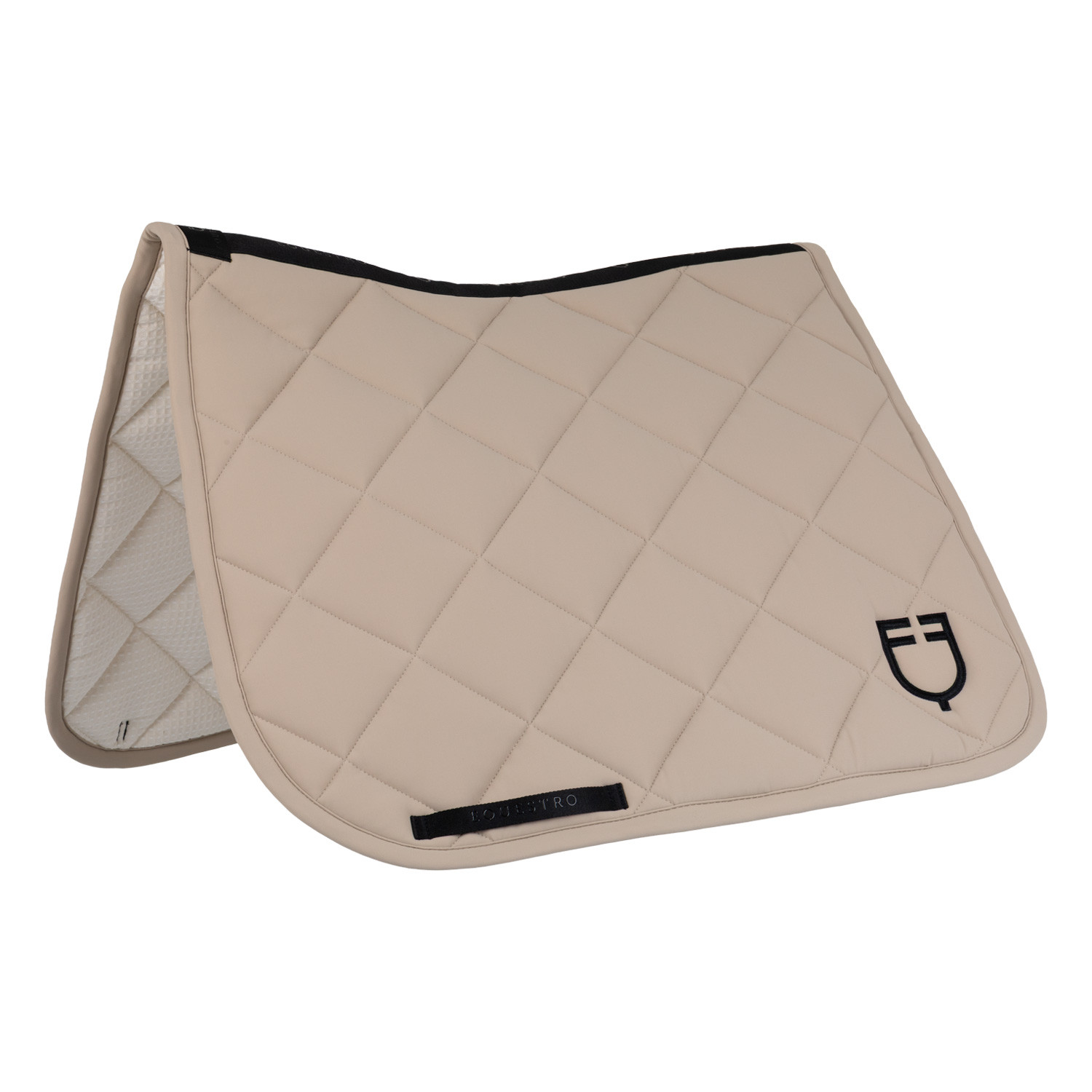 Dressurschabracke mit Rautensteppung und gesticktem Logo