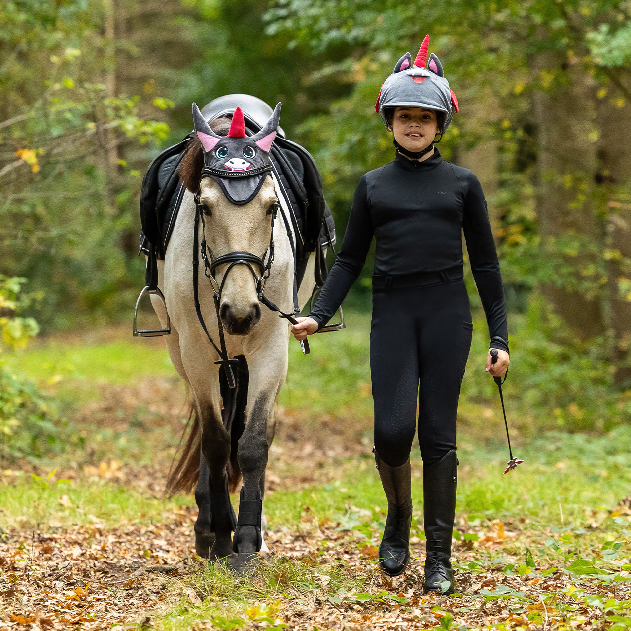 Halloween riding helmet cover
