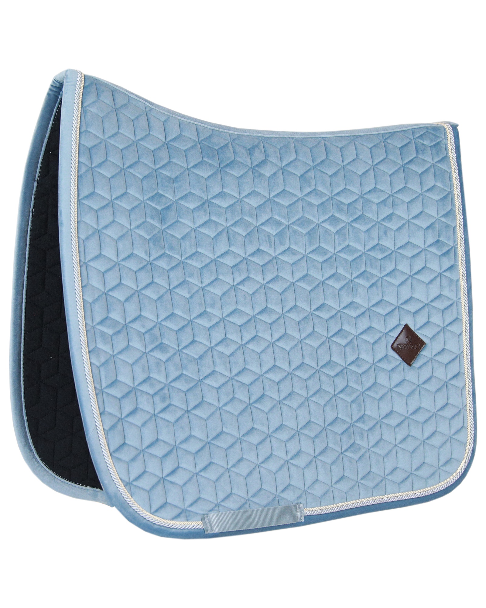 Velvet dressage saddle pad