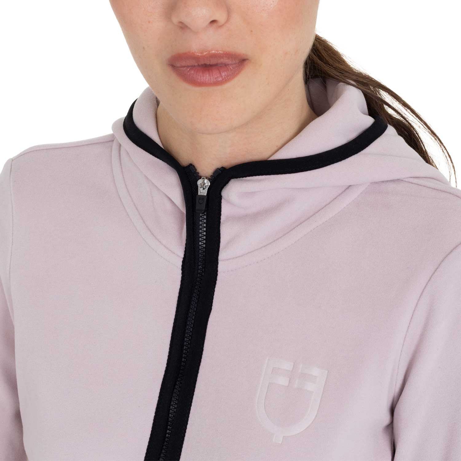 Damen-Fleece-Sweatshirt mit Reißverschluss