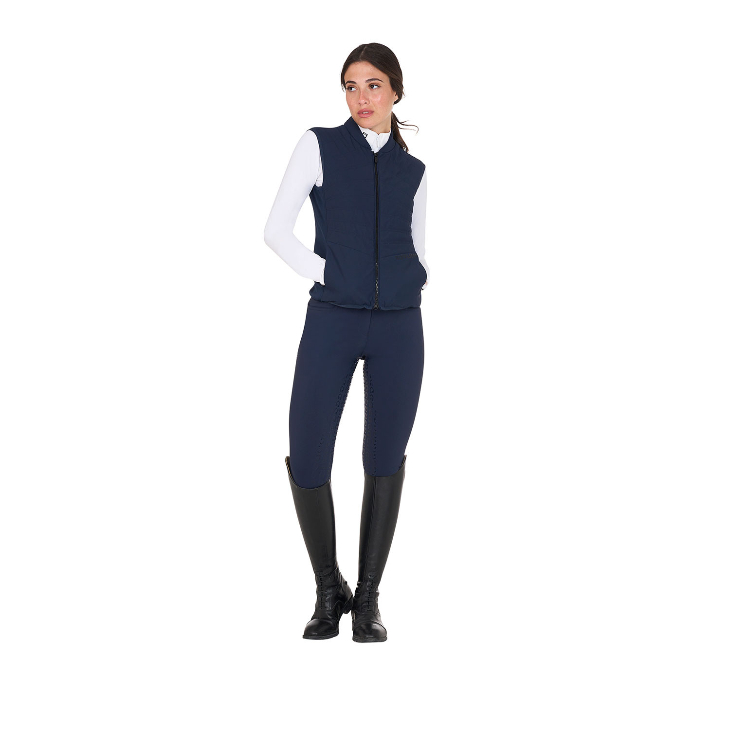Schmal geschnittene Damen-Weste aus Funktionsmaterial