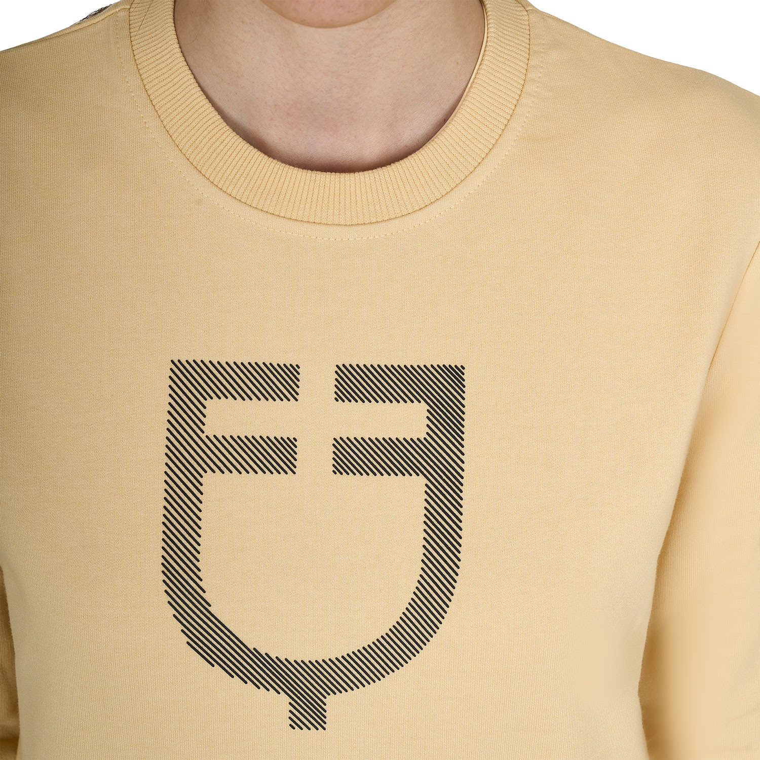 Damen-Rundhalssweatshirt mit Brustlogo