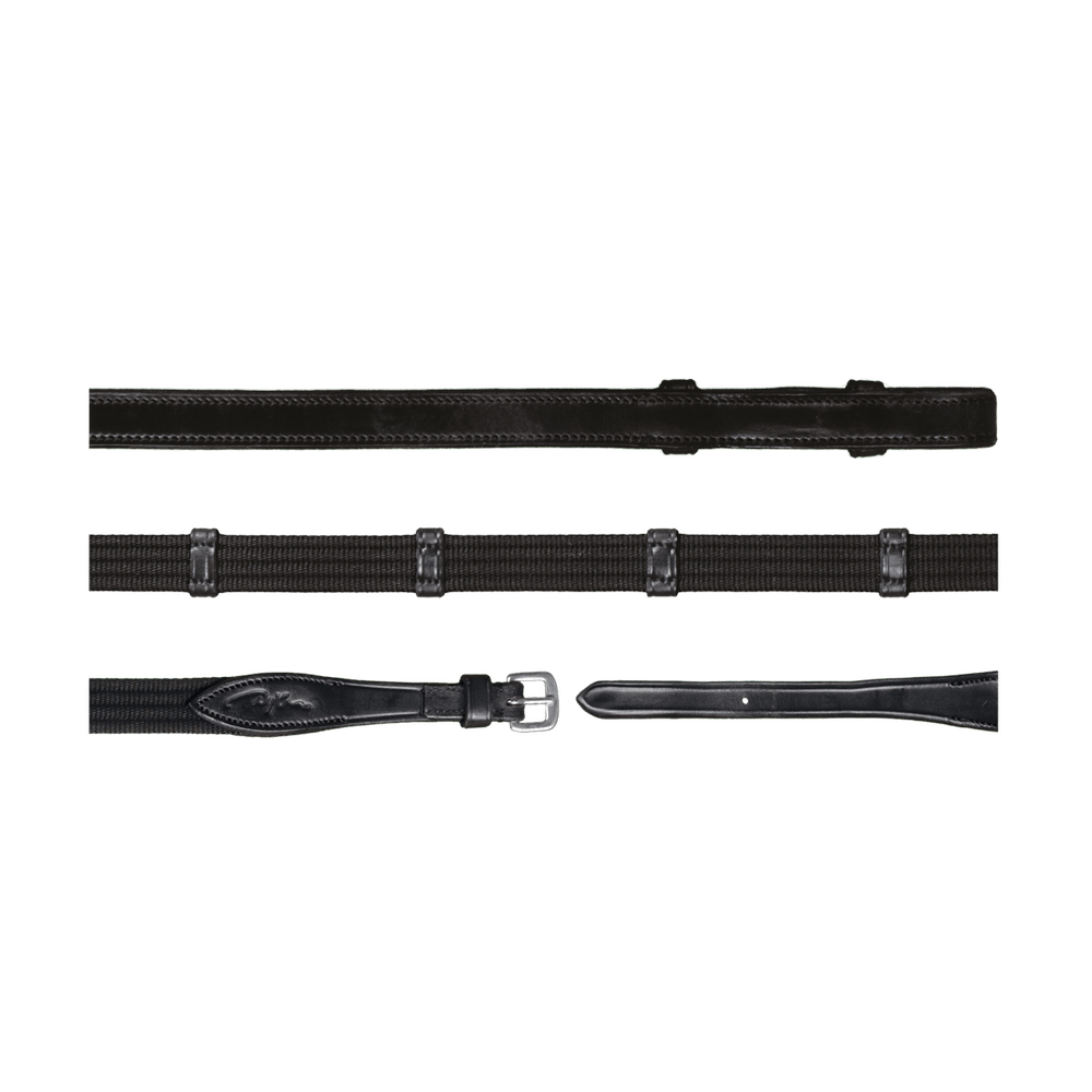 5/8" (16 mm) Gurtzügel mit 9 Lederstegen (ohne Stopper)