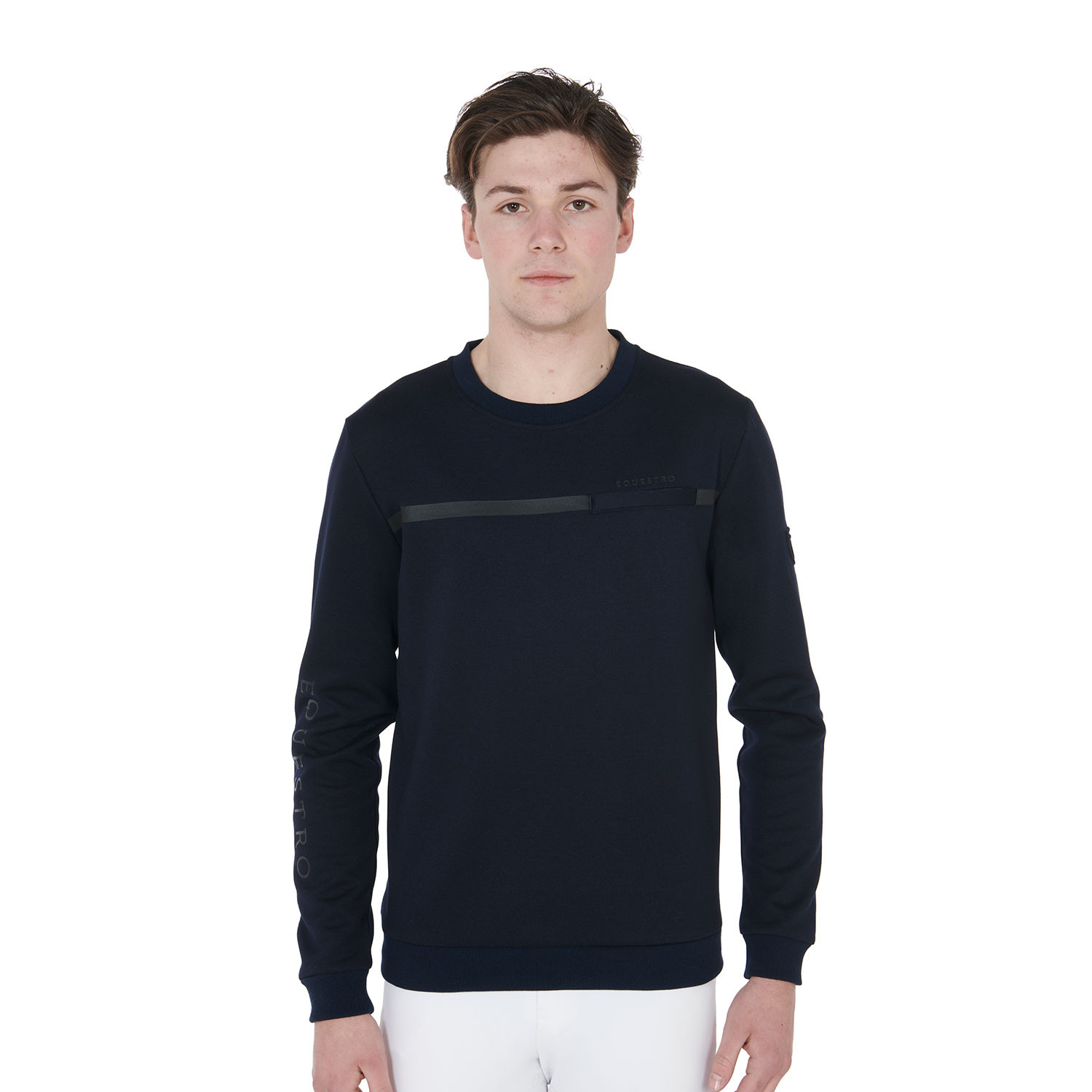 Herren-Rundhalssweatshirt aus Interlock