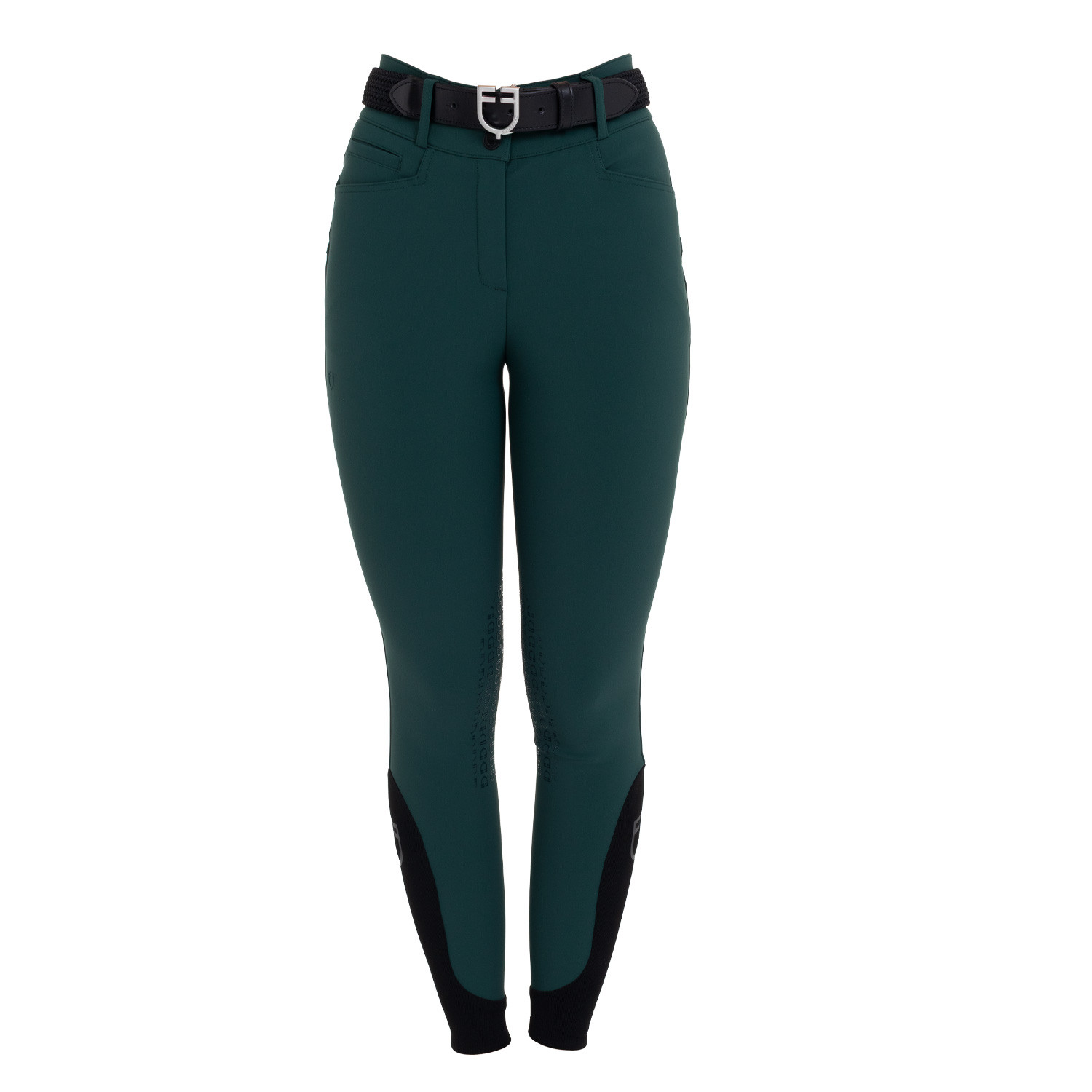 Damen-Reithose High-Waist mit Kniebesatz