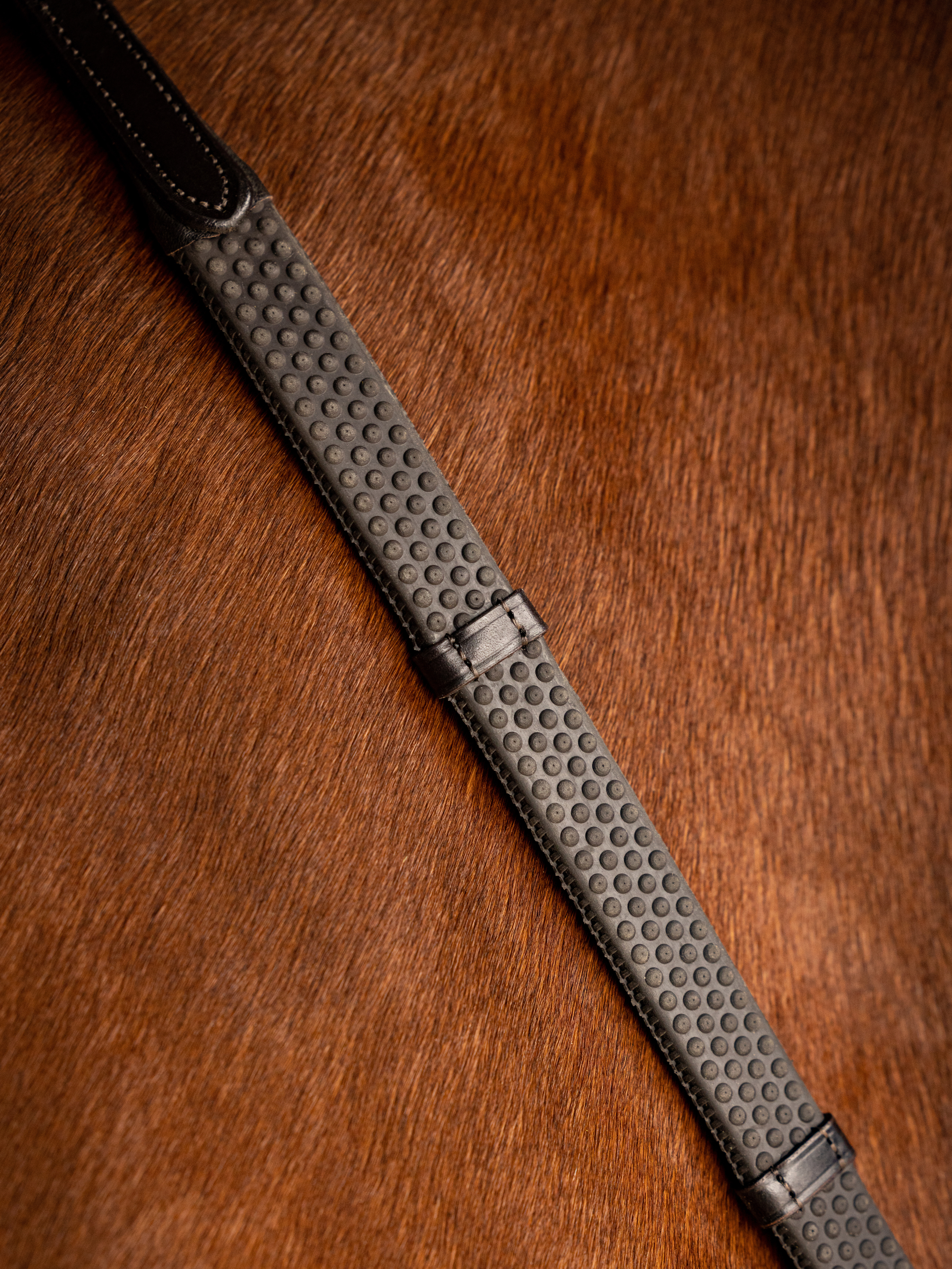 Zachte rubberteugels met stoppers bruin/zilver