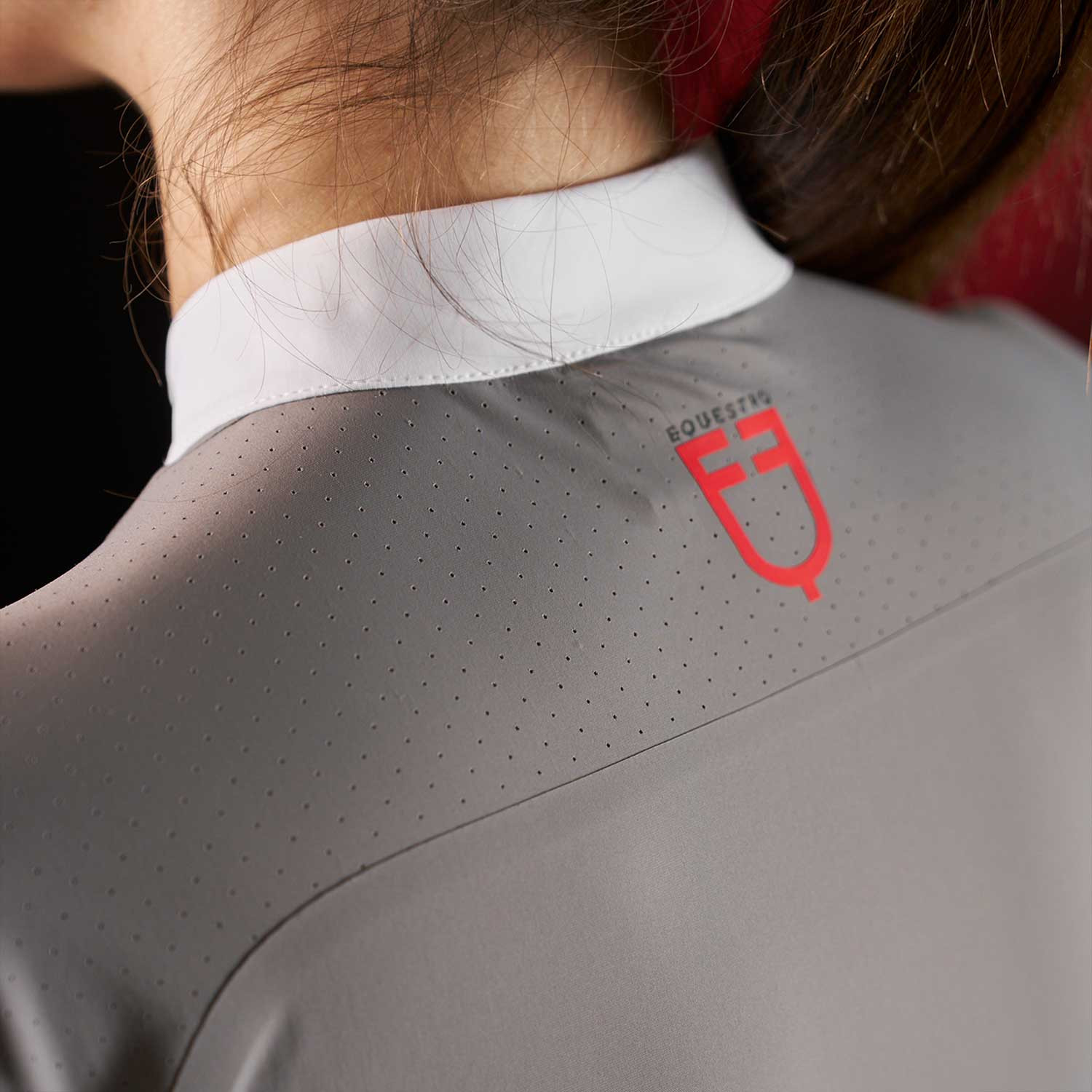 Ridertechnology Turnier-Polo-Shirt Langarm mit Reißverschluss