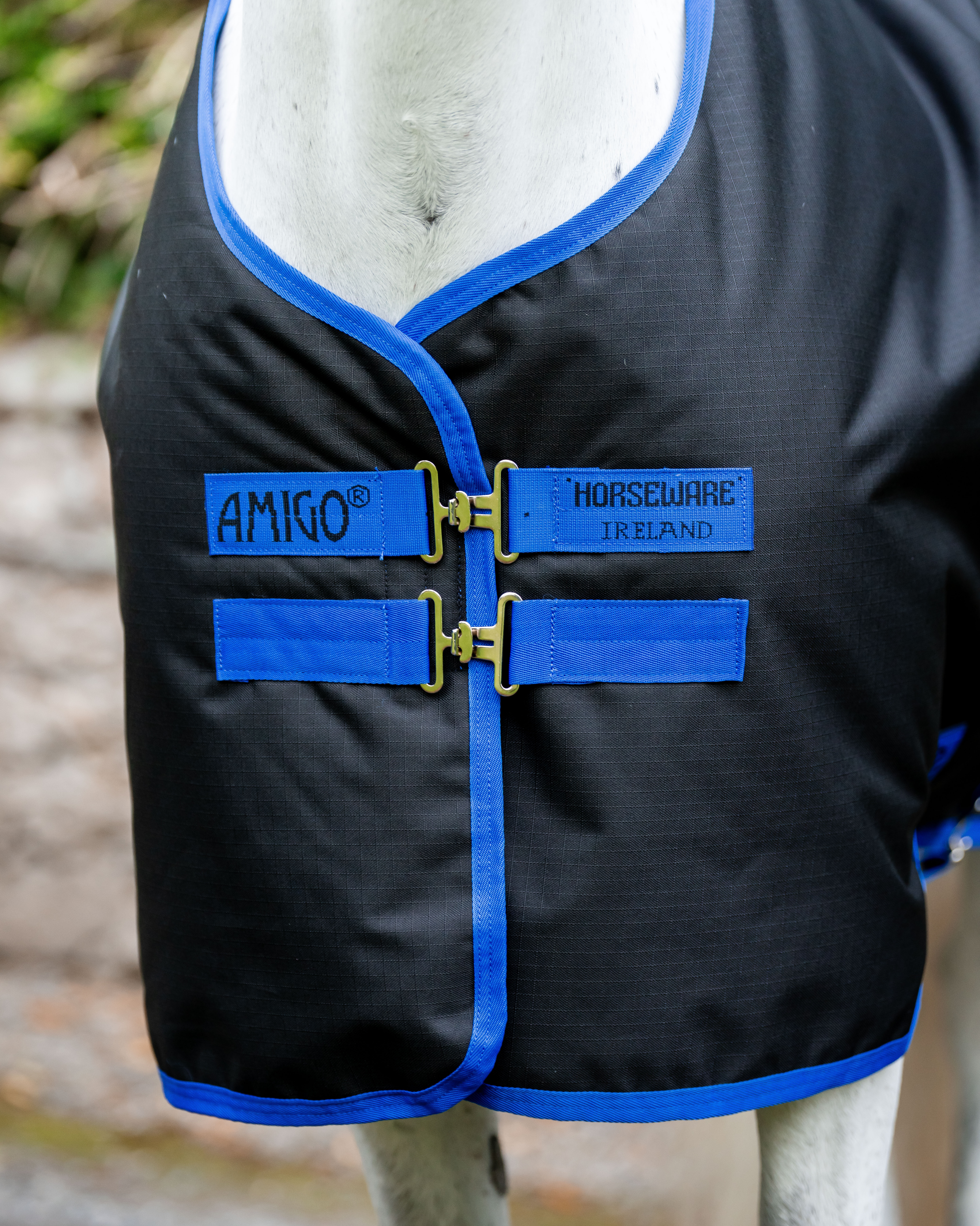 Outdoor rug Amigo Ripstop Turnout 100g in black/classic blue