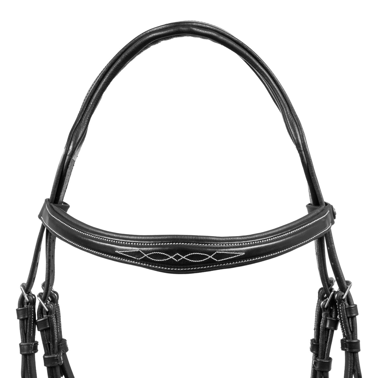 Trense aus weichem, gestepptem Leder