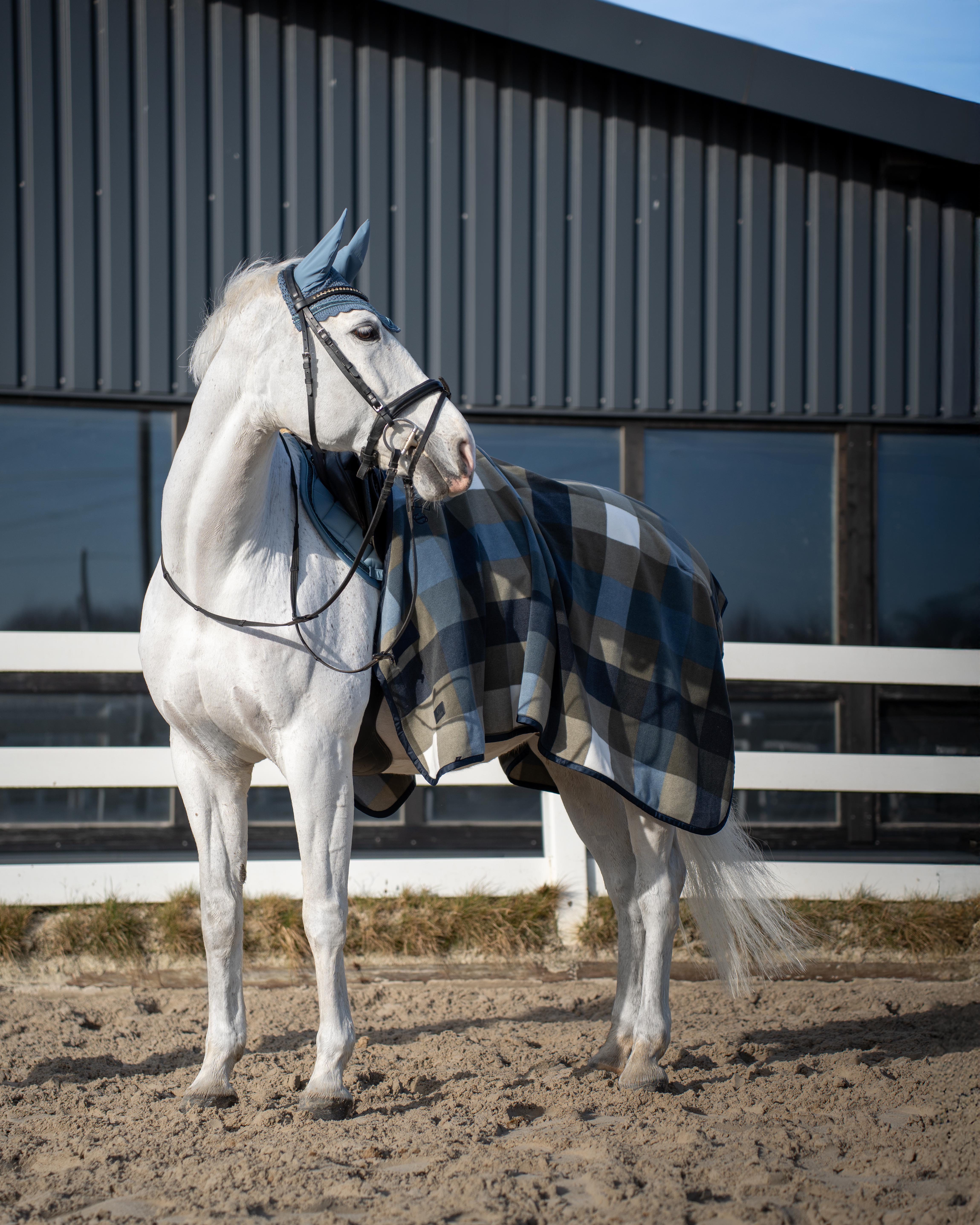 Abschwitzdecke Classic Sports Fleece Check