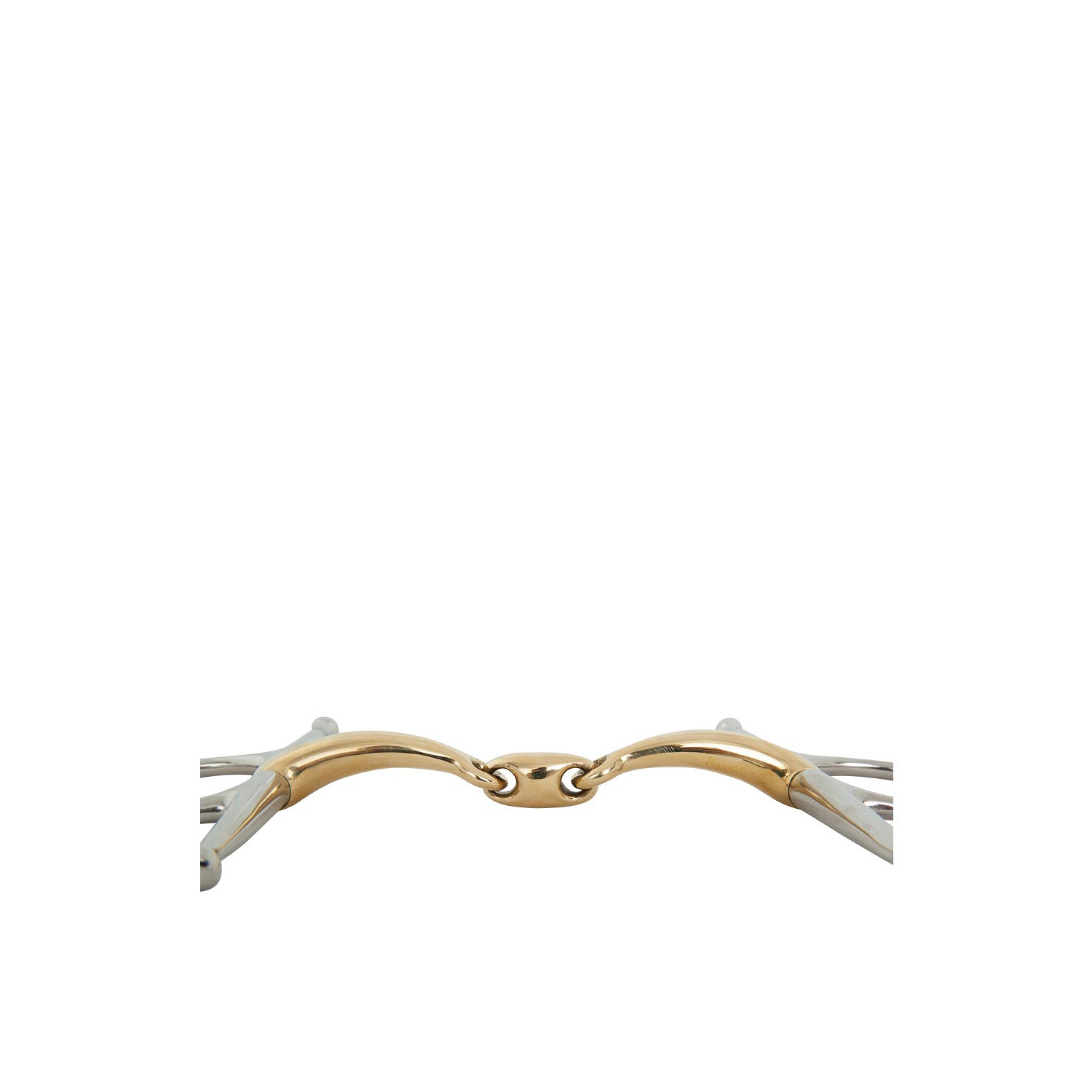 Knebeltrense doppelt gebrochen Soft Contact 14 mm Shanks 165 mm