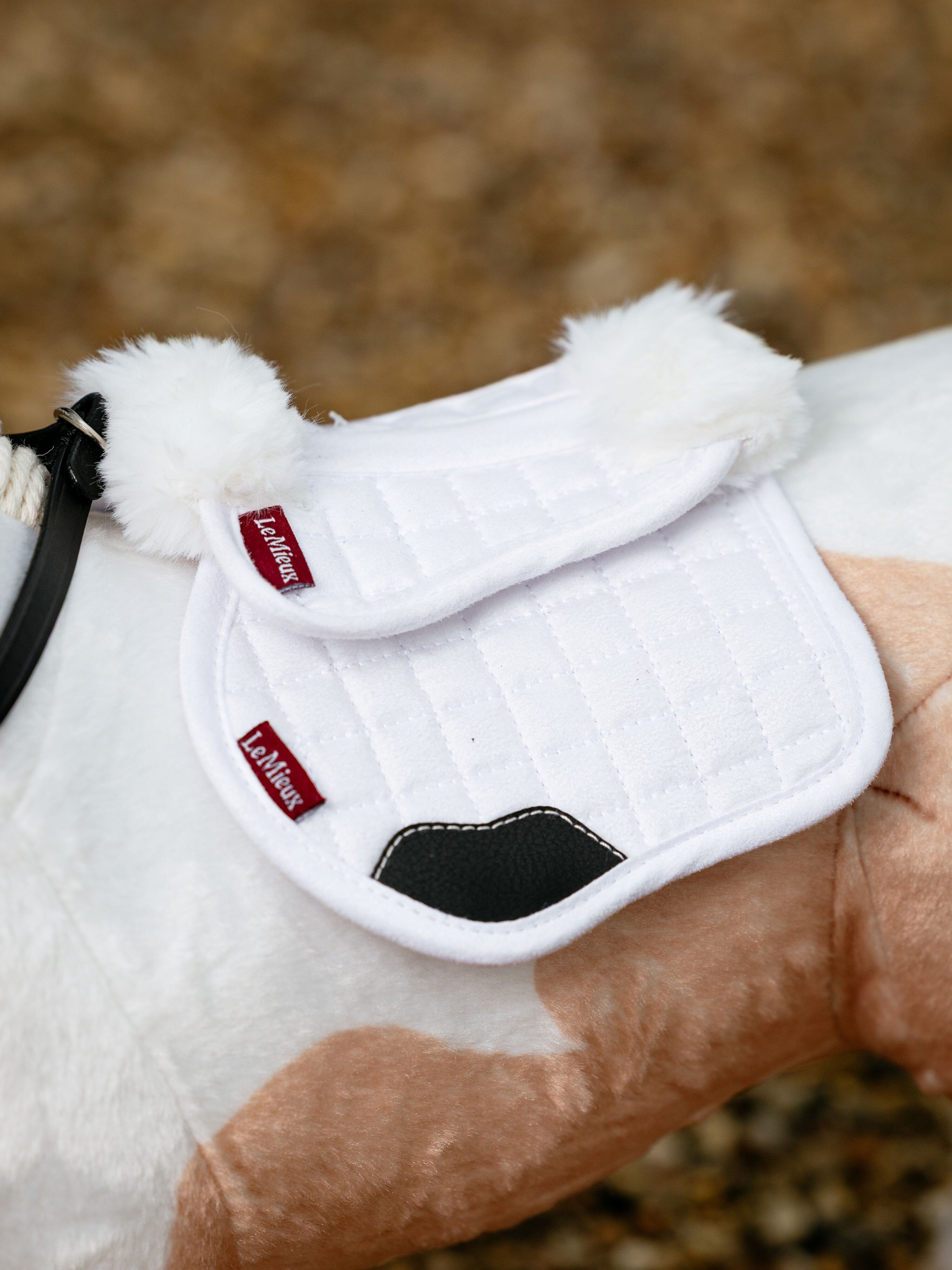 Toy Pony Merino zadelpad wit