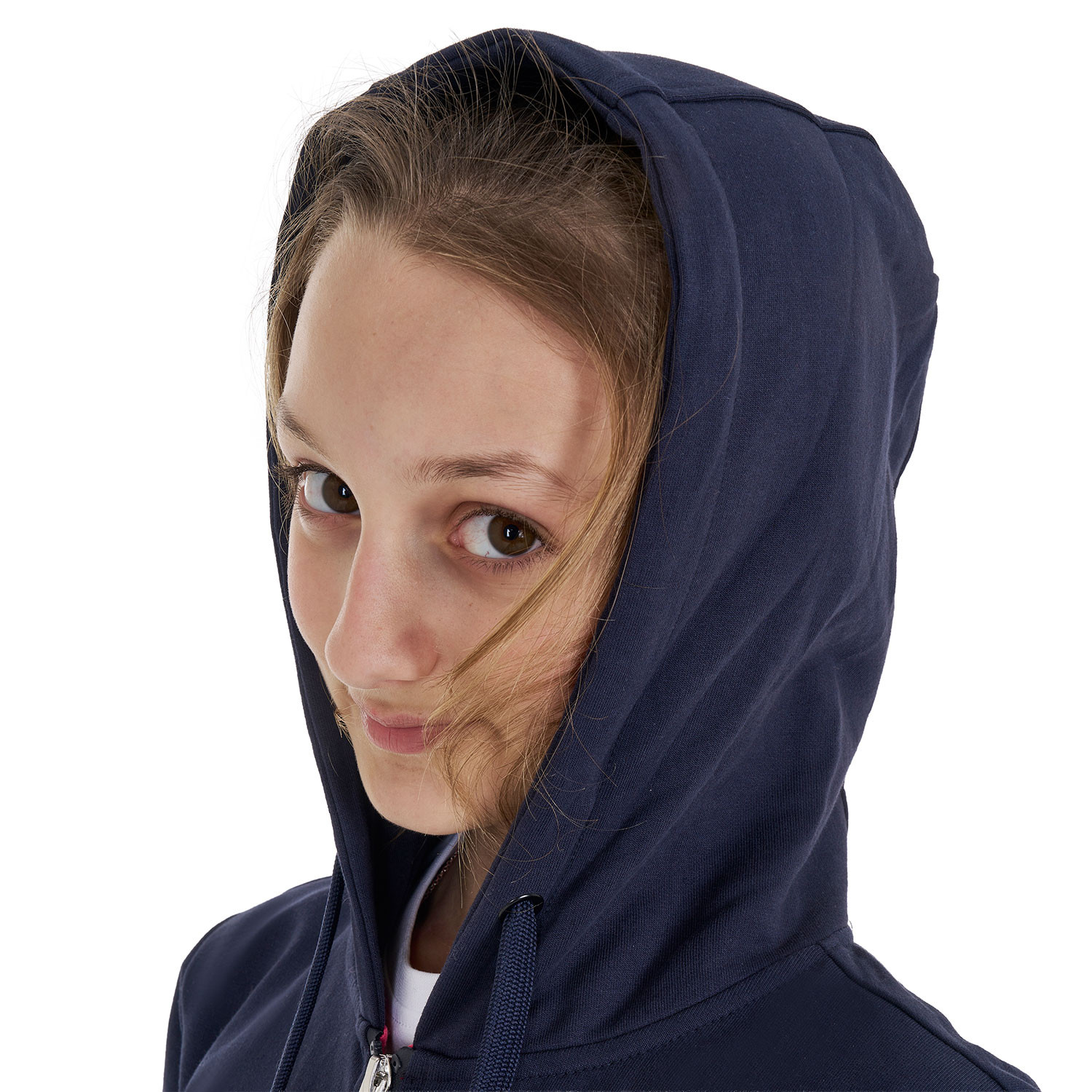 Kinder-Hoodie mit Reißverschluss und Schwamm-Schriftzug