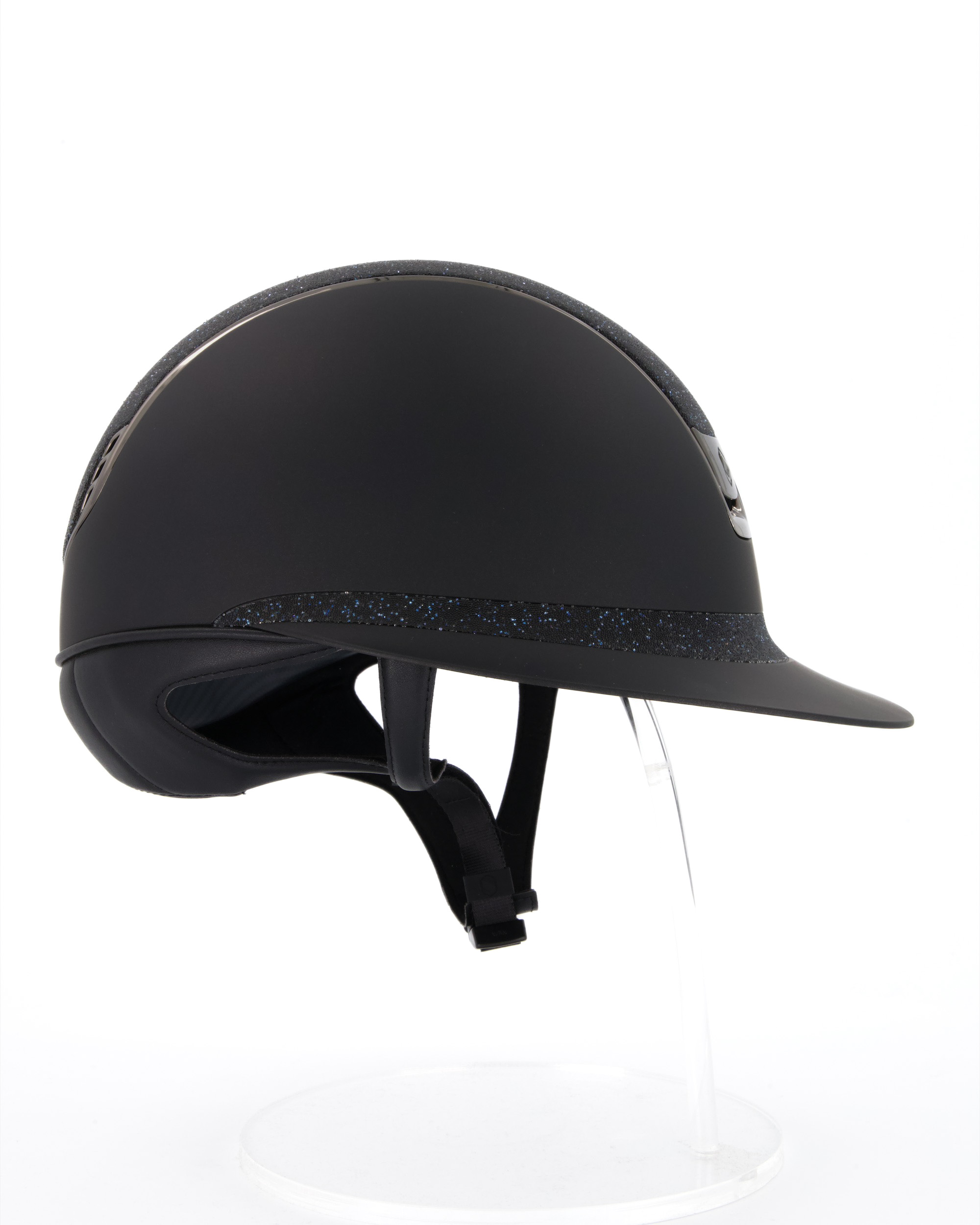 Reithelm 2.0 Miss Shield Shadowmatt black, Top u. Frontal Band Crystal Fabric Summer Nights, Trim u. Blason Chrome Black