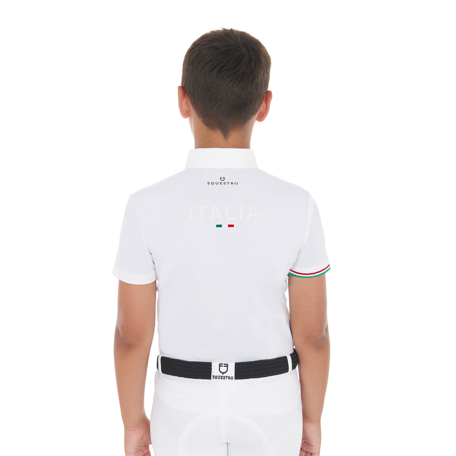 Jungen-Turnierpolo mit vier Knöpfen X FISE