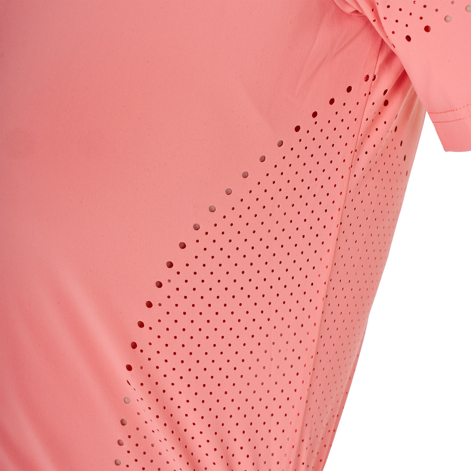 Damen-Trainingsshirt aus technischem Gewebe mit Mikrolöchern