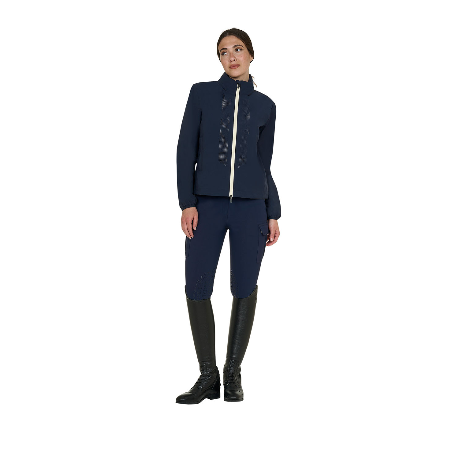 Softshelljacke für Damen mit Logo auf dem Rücken
