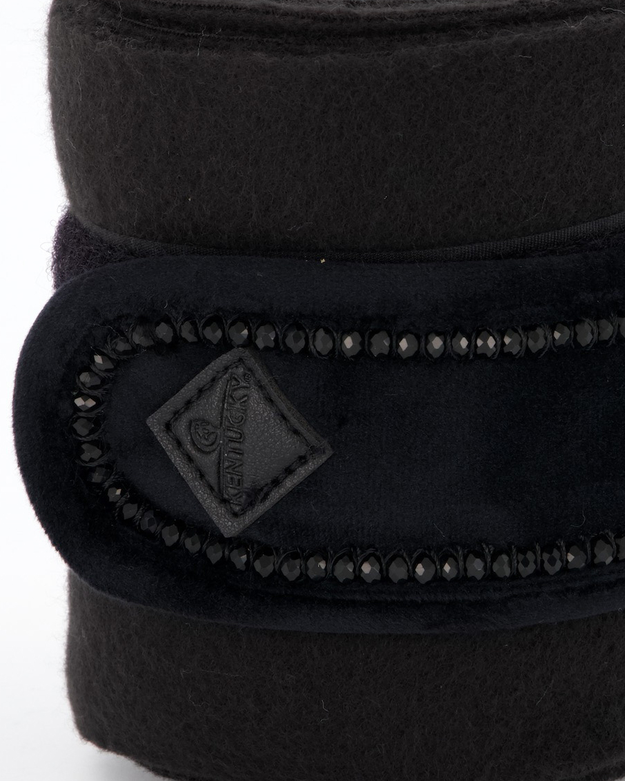 Fluwelen parels fleece verband