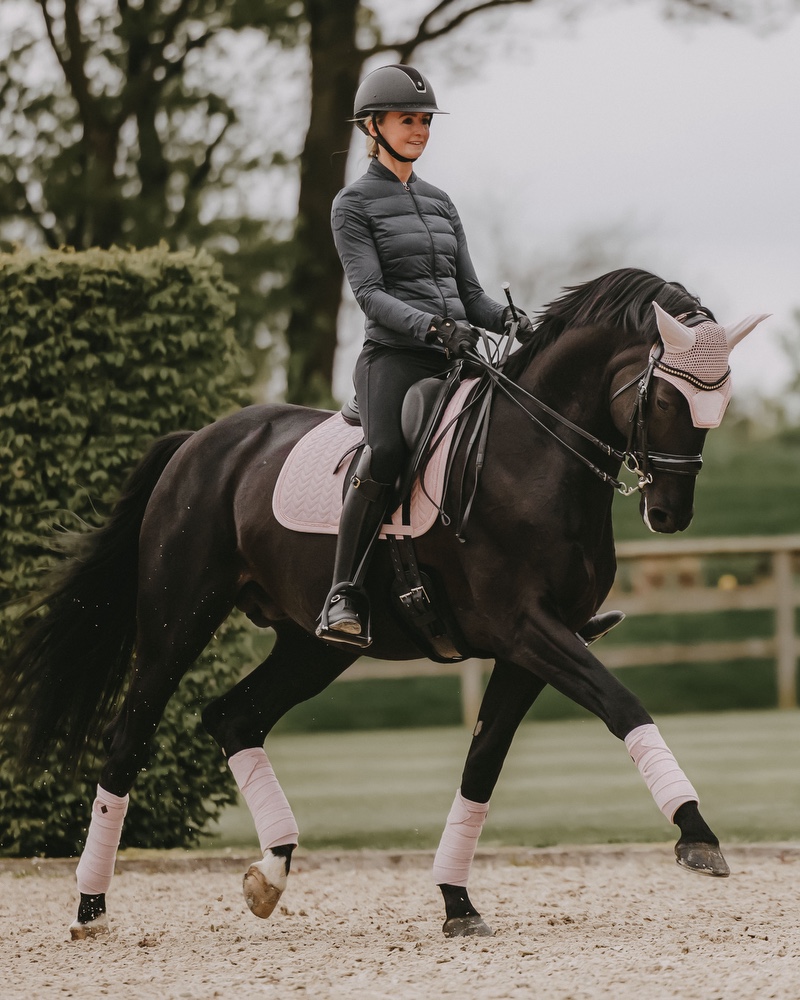 Dressage saddle pad Velvet Pearls
