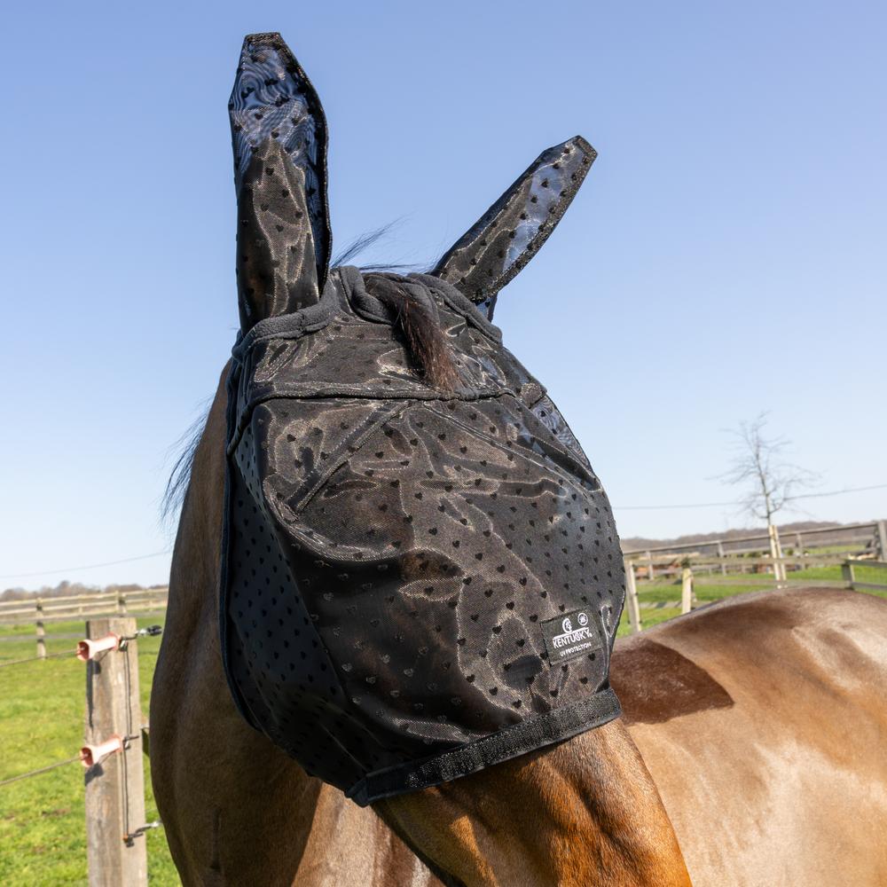 Fliegenmask Heart mit Ohren und Nase