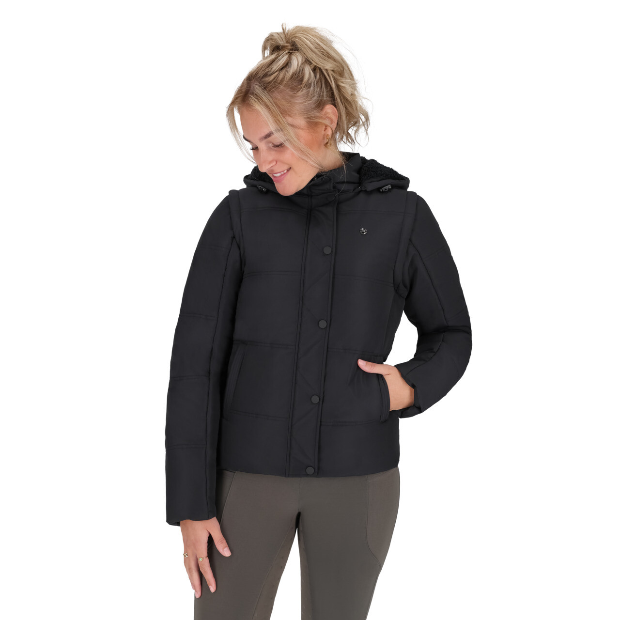 Rayah winter jacket with detachable sleeves