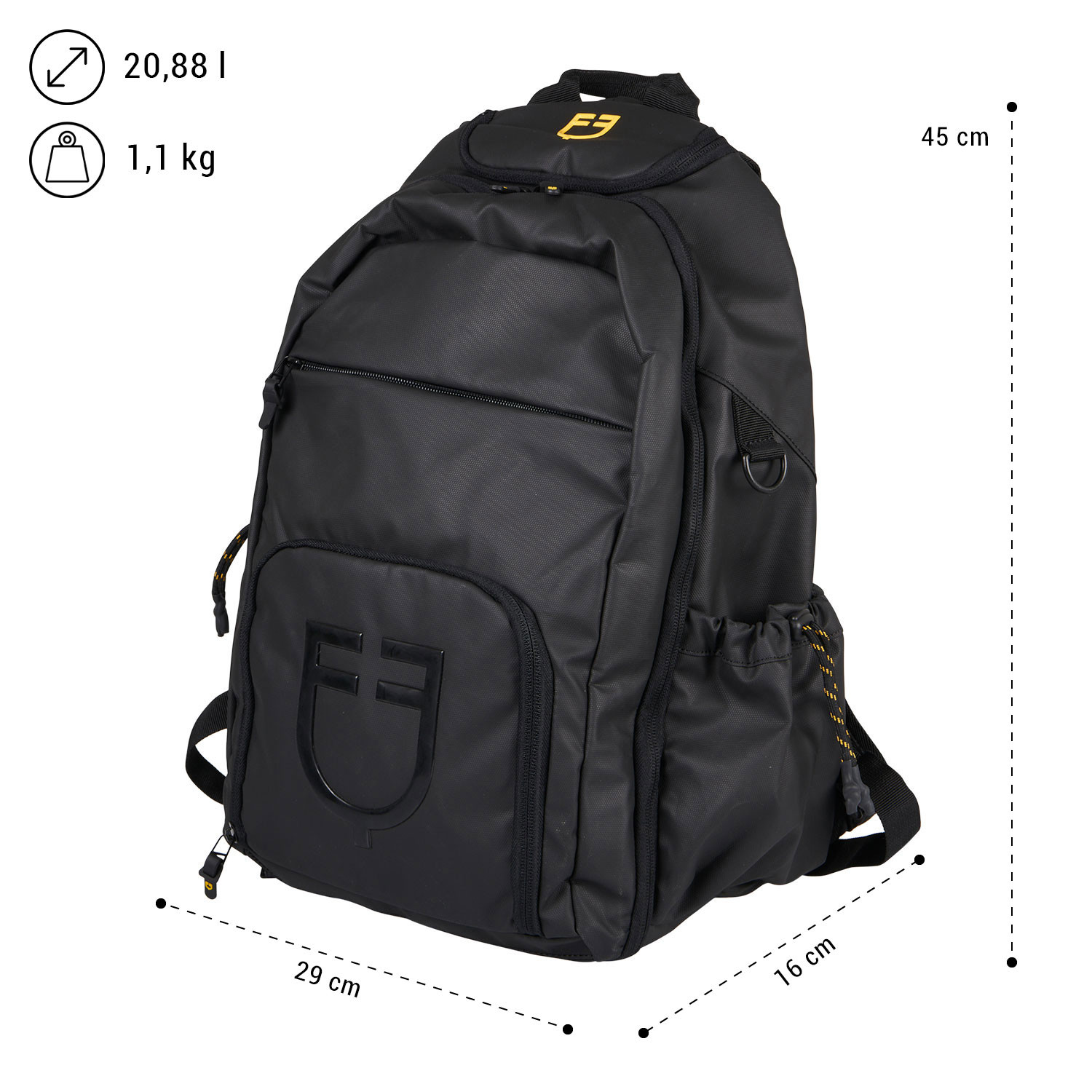 Technischer Unisex-Rucksack mit mehreren Taschen