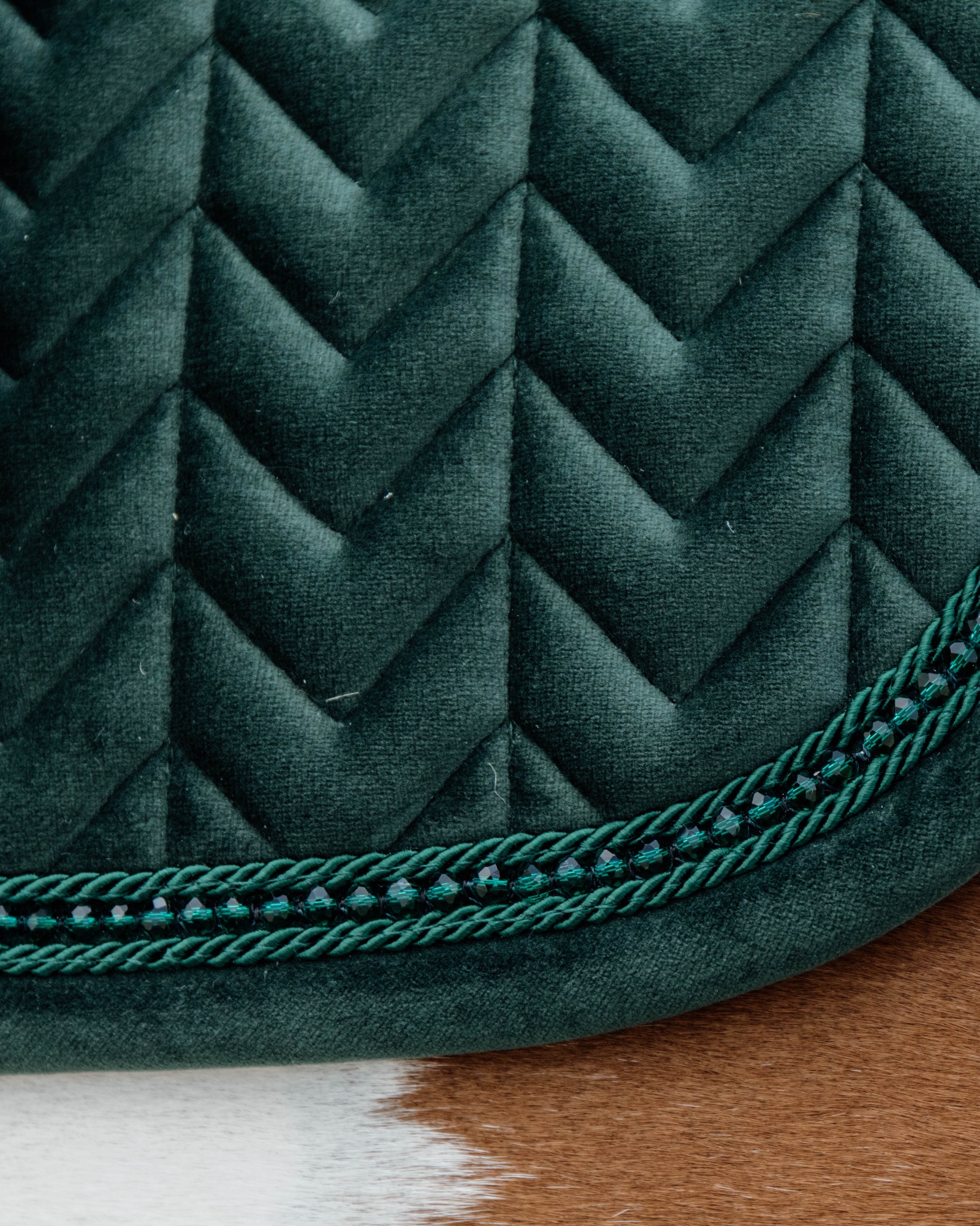 Dressage saddle pad Velvet Pearls