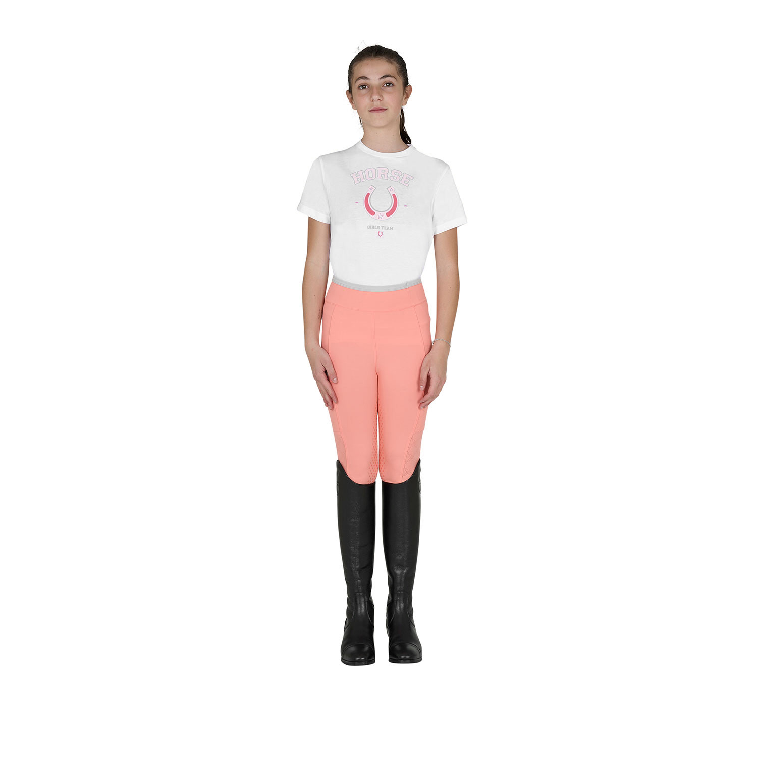 Baumwoll-T-Shirt Horse Team für Mädchen