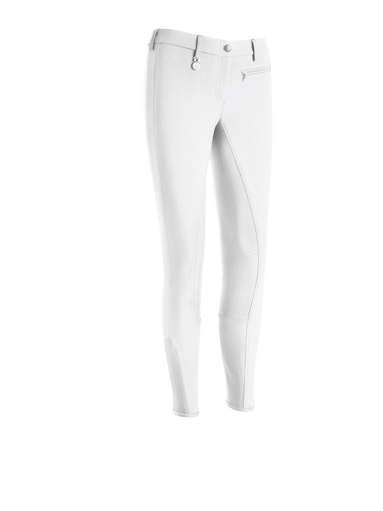 Ladies' riding breeches Lucinda Grip with full grip in white