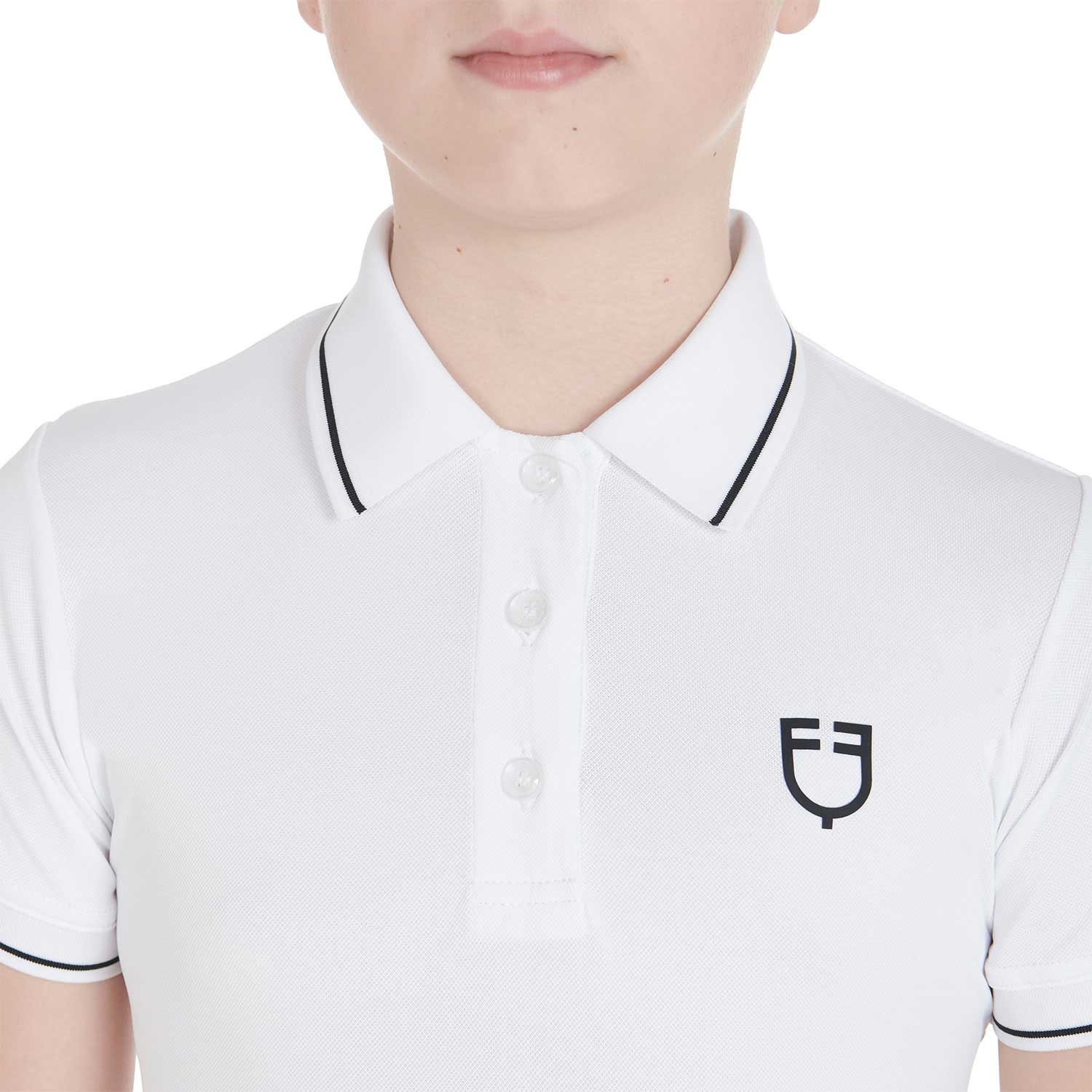Kinder-Polo Slim Fit aus antibakteriellem Funktionsmaterial