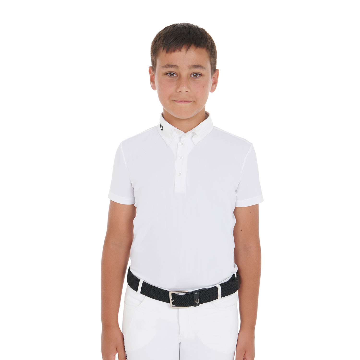Schmales Turnier-Poloshirt für Jungen mit vier Knöpfen
