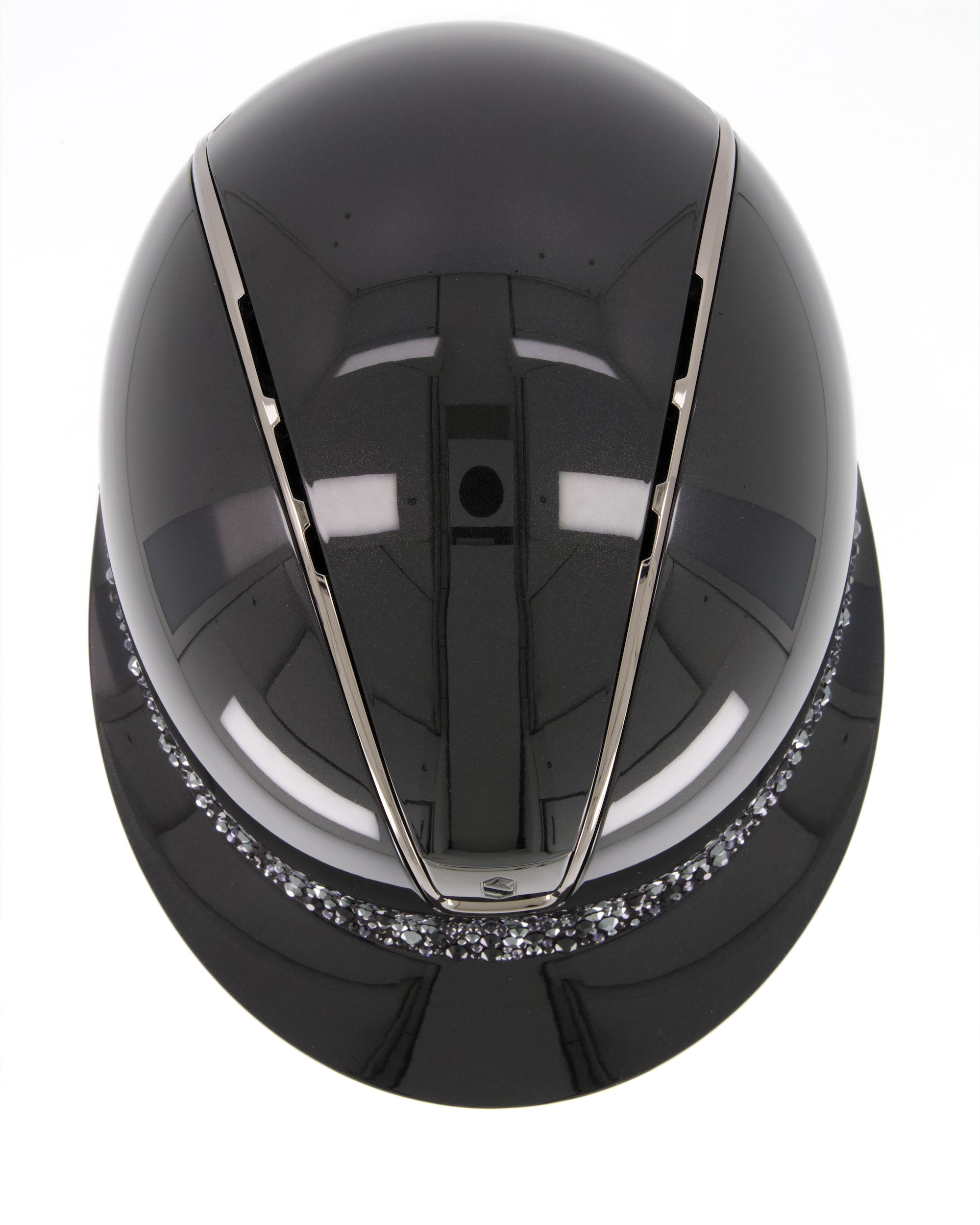 Reithelm 2.0 Miss Shield Shadowglossy Black, Top Shadowglossy Black, Frontalband Glacier Black, Trim Chrome Black, Blason Chrome Black in schwarz