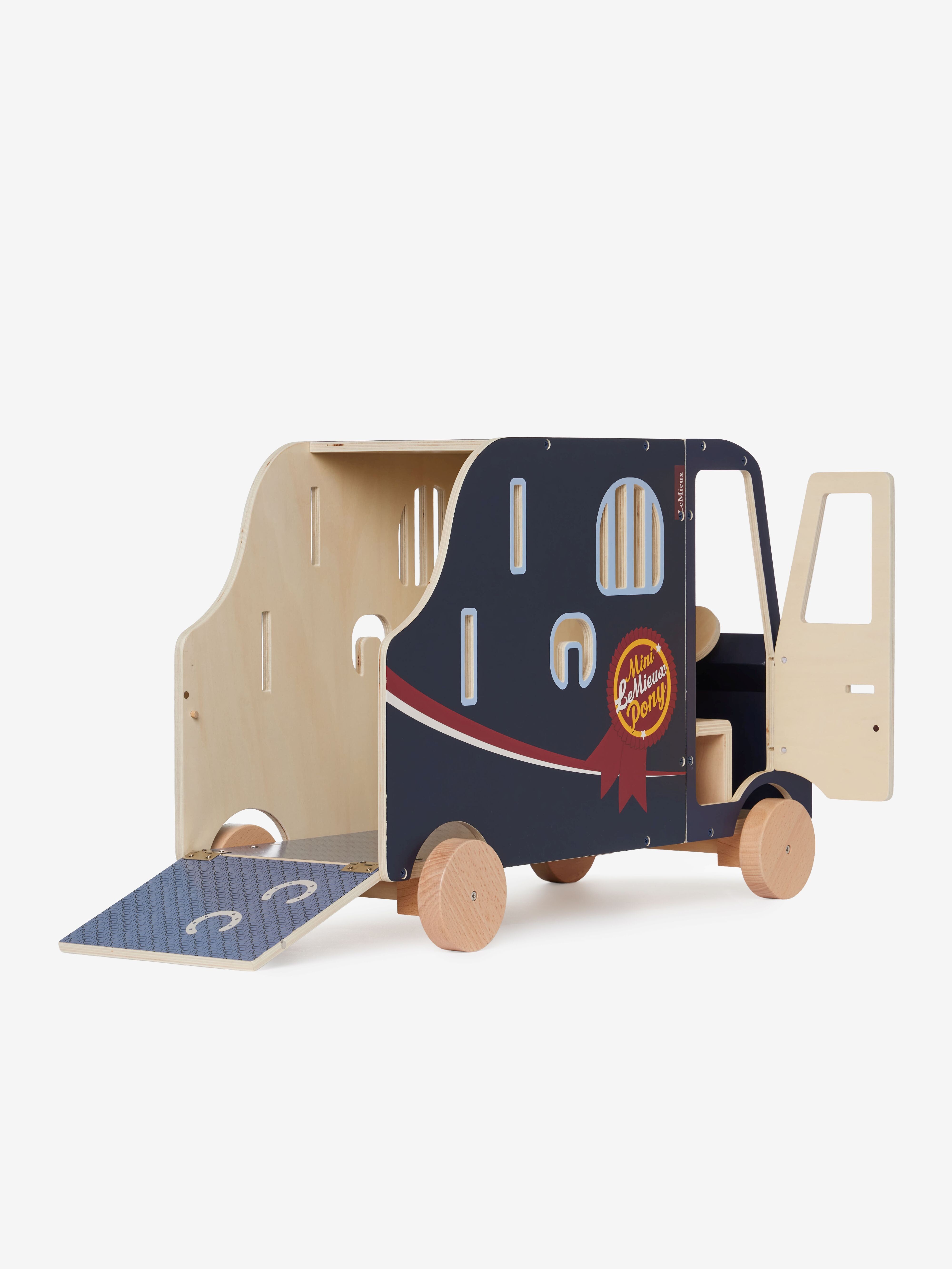 Toy Pony paardentrailer van hout