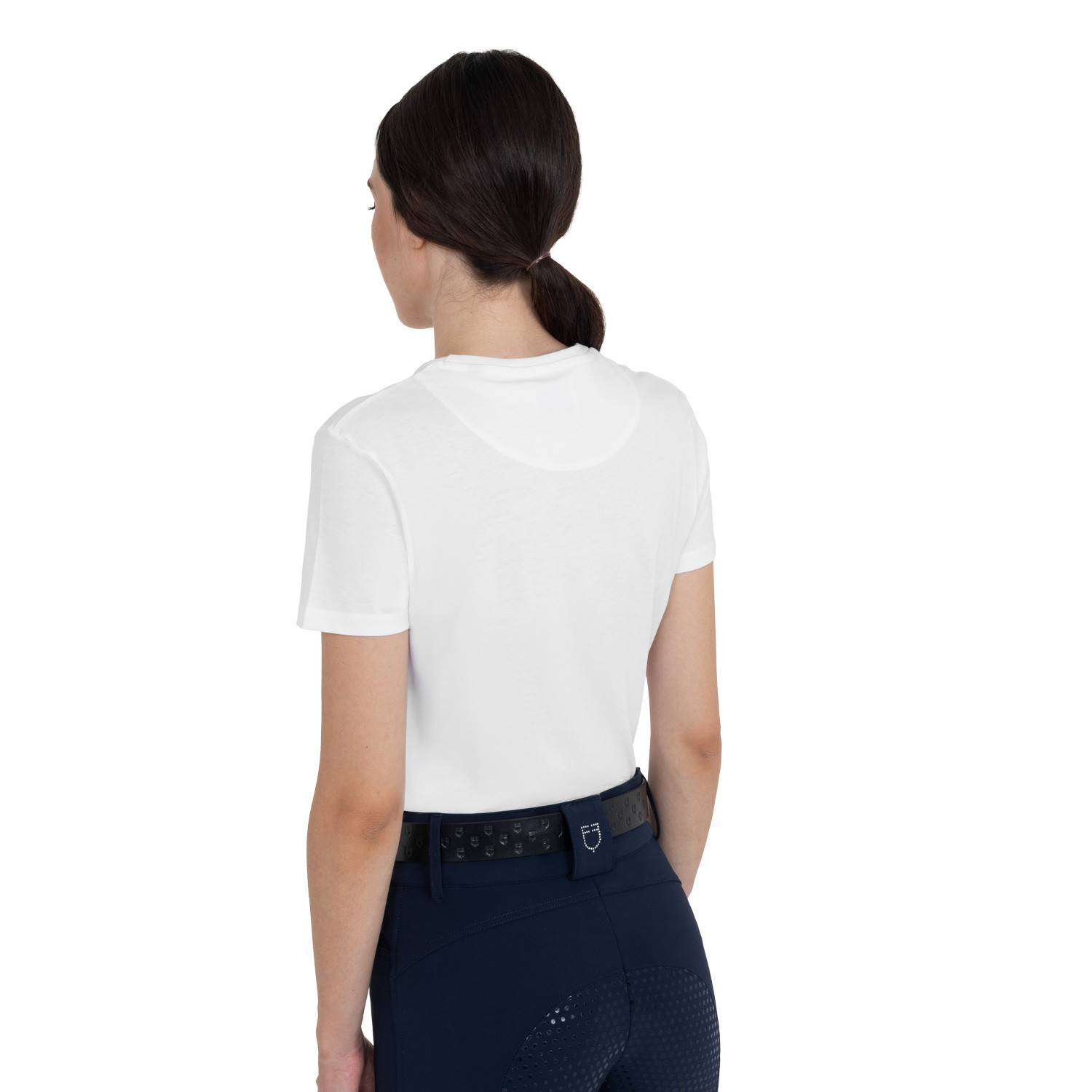 Baumwoll-T-Shirt Strass für Damen