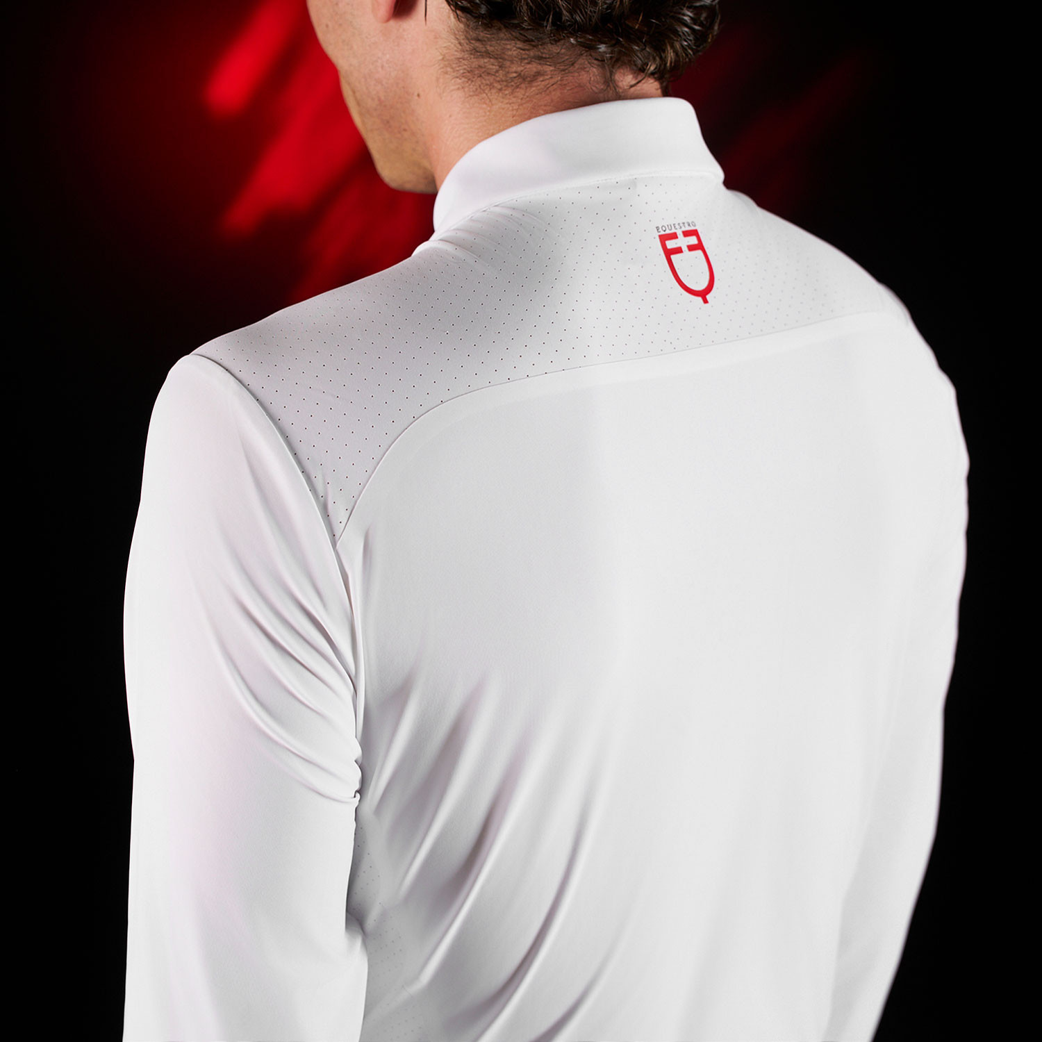 Ridertechnology Herren-Turnierpolo Langarm mit Knöpfen