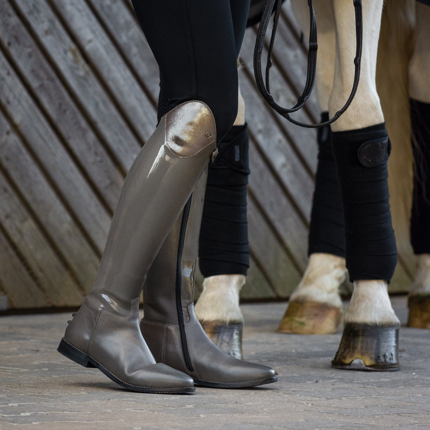 Reitstiefel Lyon in grau