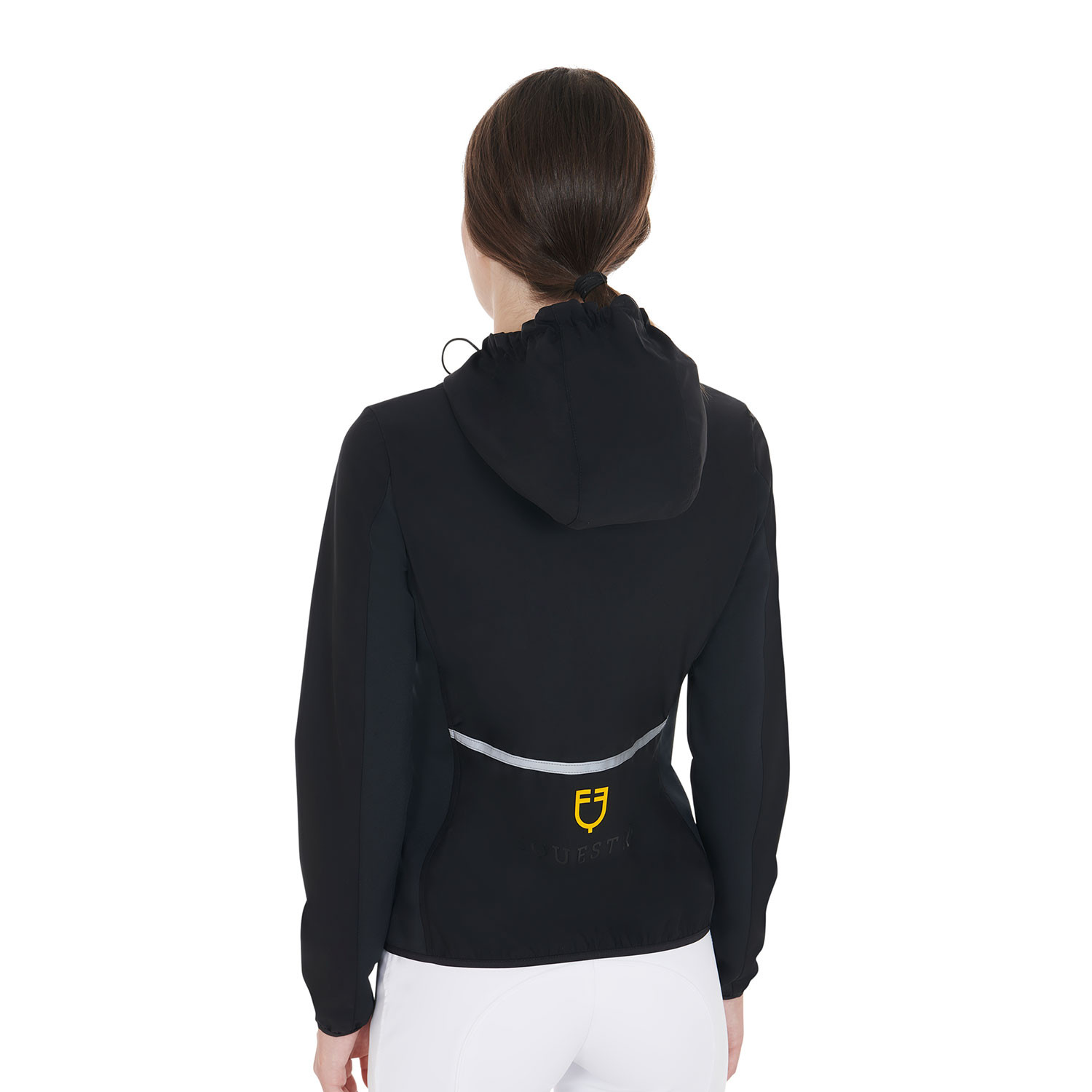 Damen-Daunenjacke aus technischem Materialmix