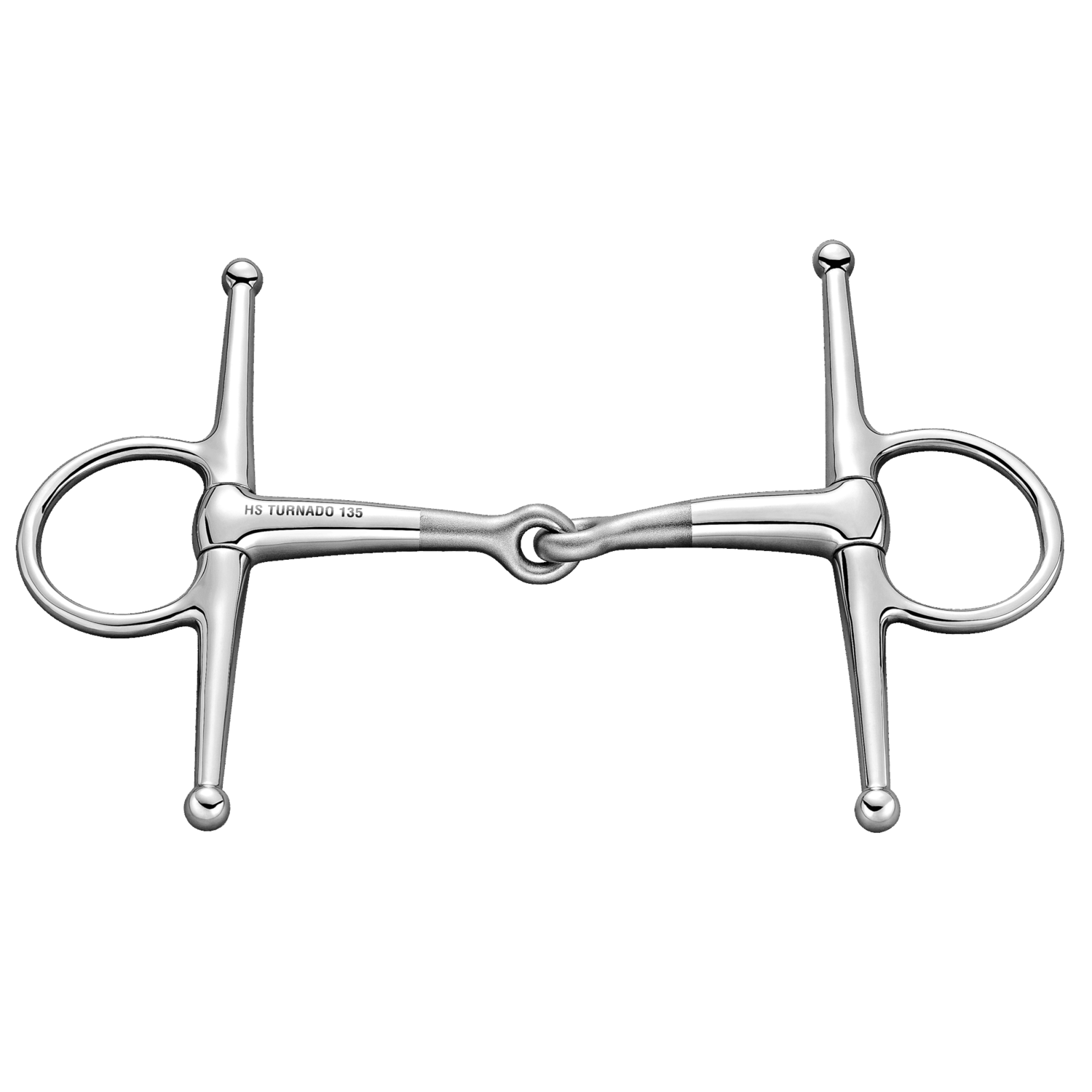 TURNADO shank snaffle 16 mm - stainless steel