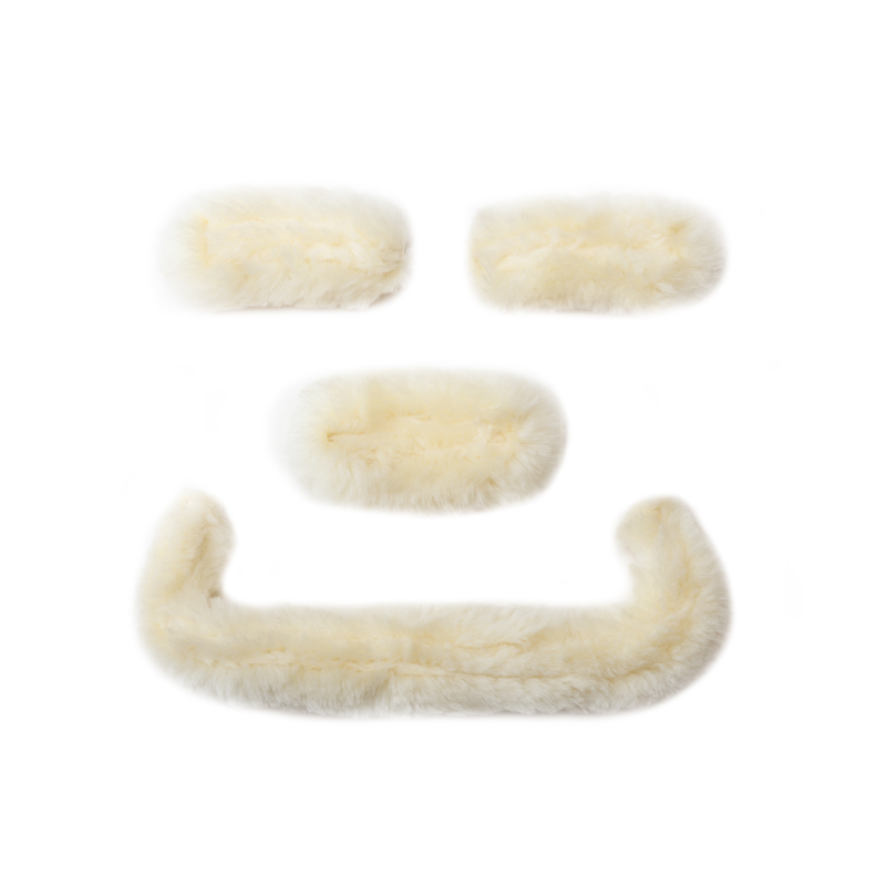 Caliano Via" lambskin cushion set