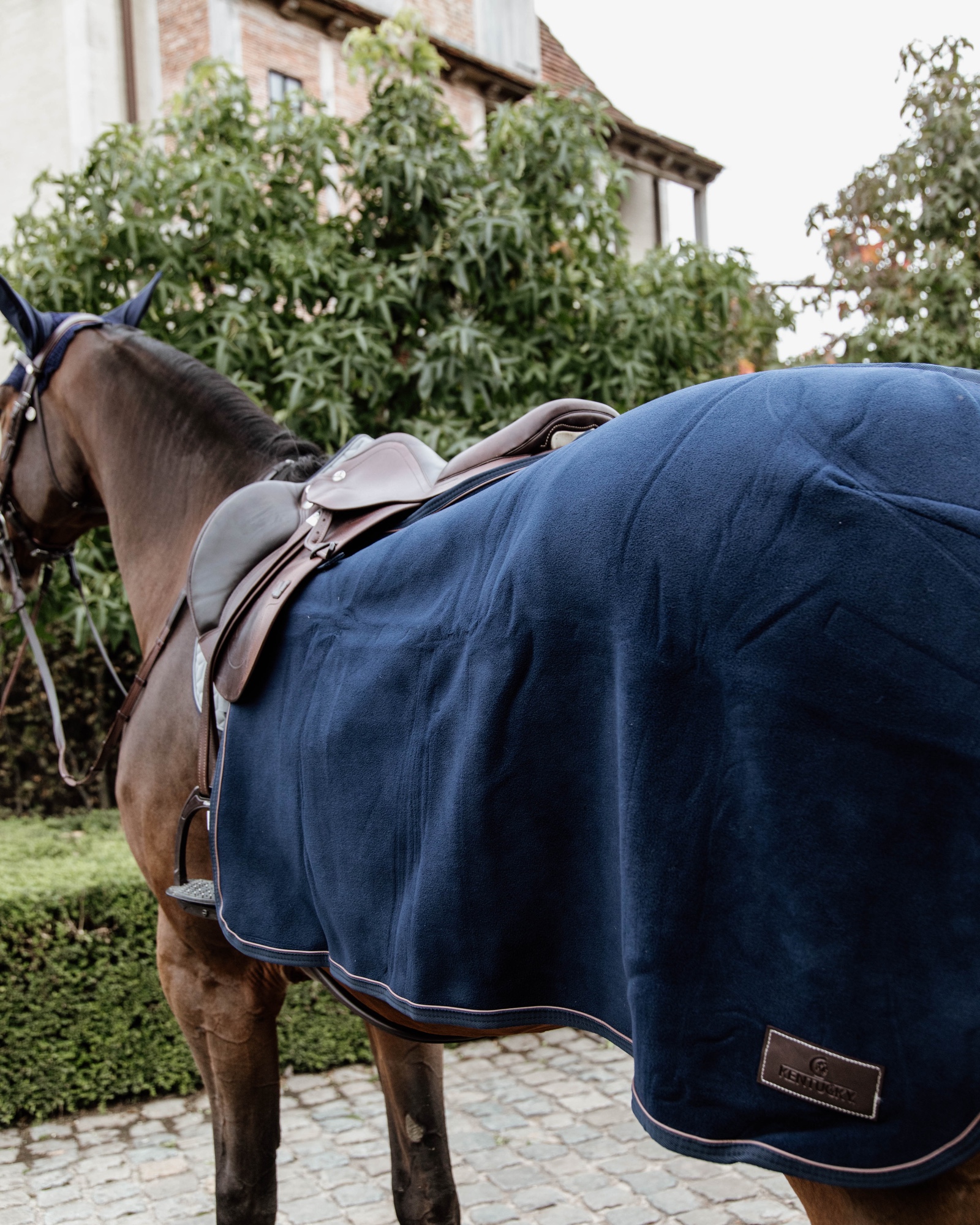 Riding rug square heavy fleece