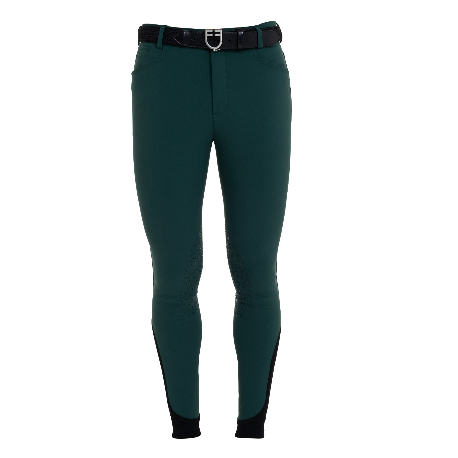 Herren-Reithose Slim Fit mit Kniebesatz