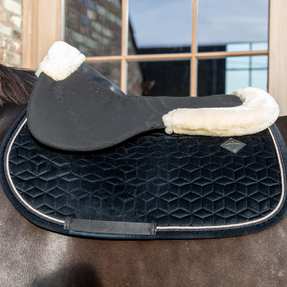 Saddle pad with fur Impact Equaliser 10mm