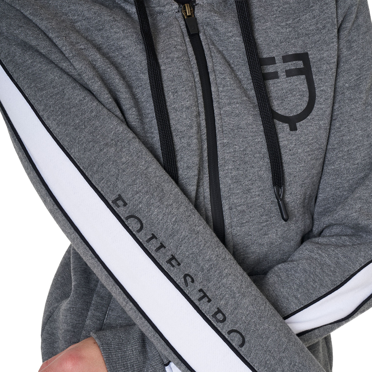 Damen-Kapuzensweatshirt mit Frontreißverschluss