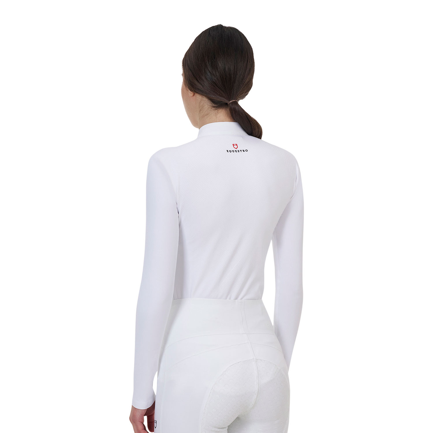 Ridertechnology Turnier-Polo-Shirt Langarm mit Reißverschluss