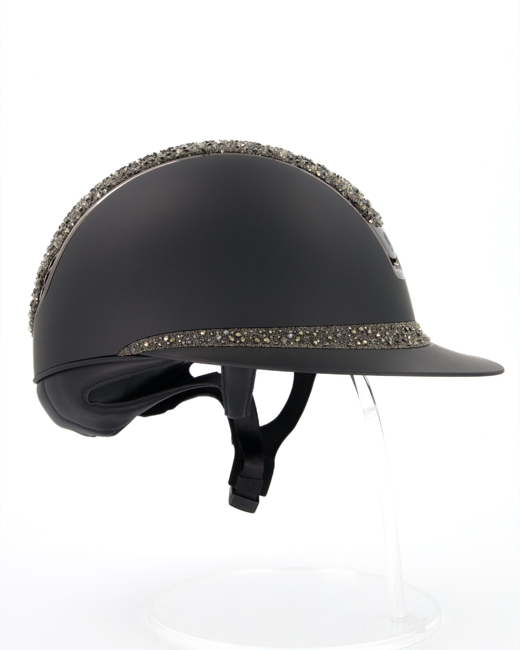 Reithelm 2.0 Miss Shield Shadowmatt Black,Top u. Frontal Band Crystal Medley Eclipse, Black Chrome